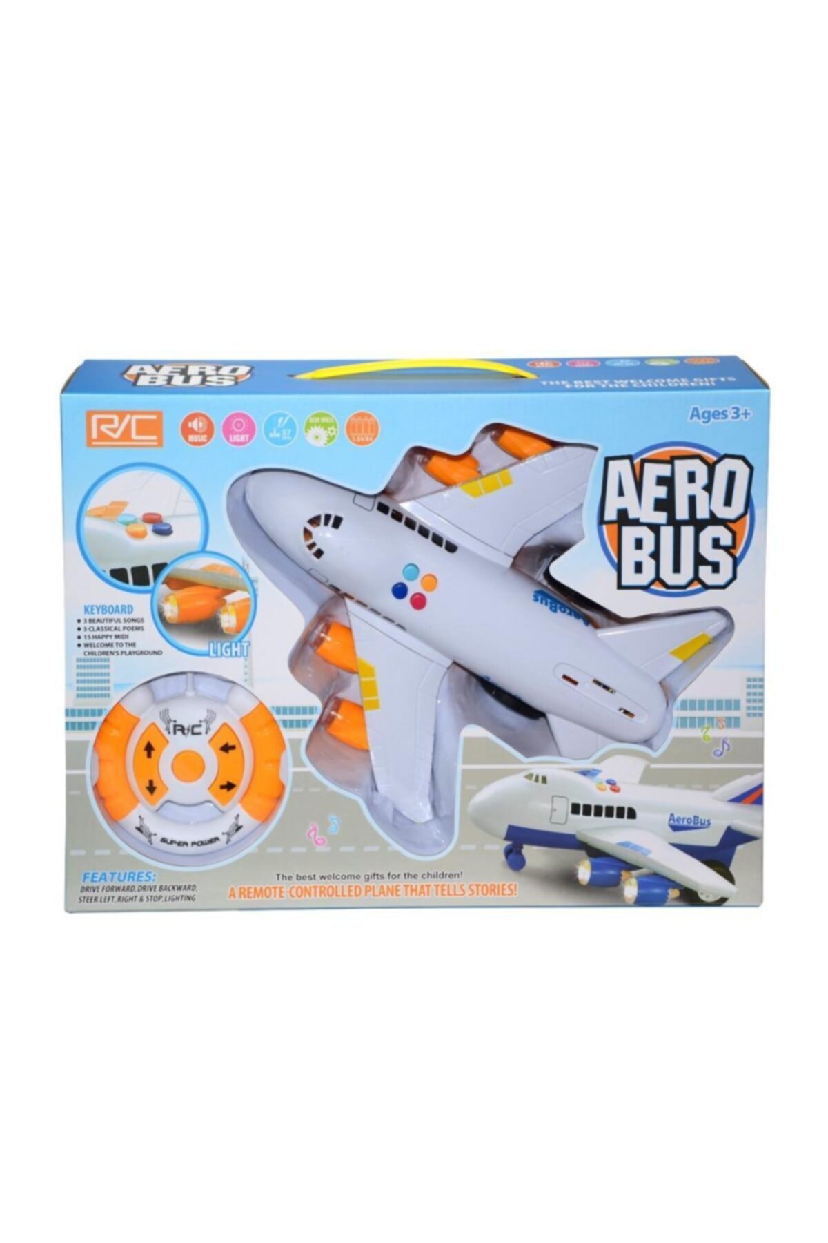 CanEm Oyuncak Kumandalı Yolcu Uçağı-aero Bus