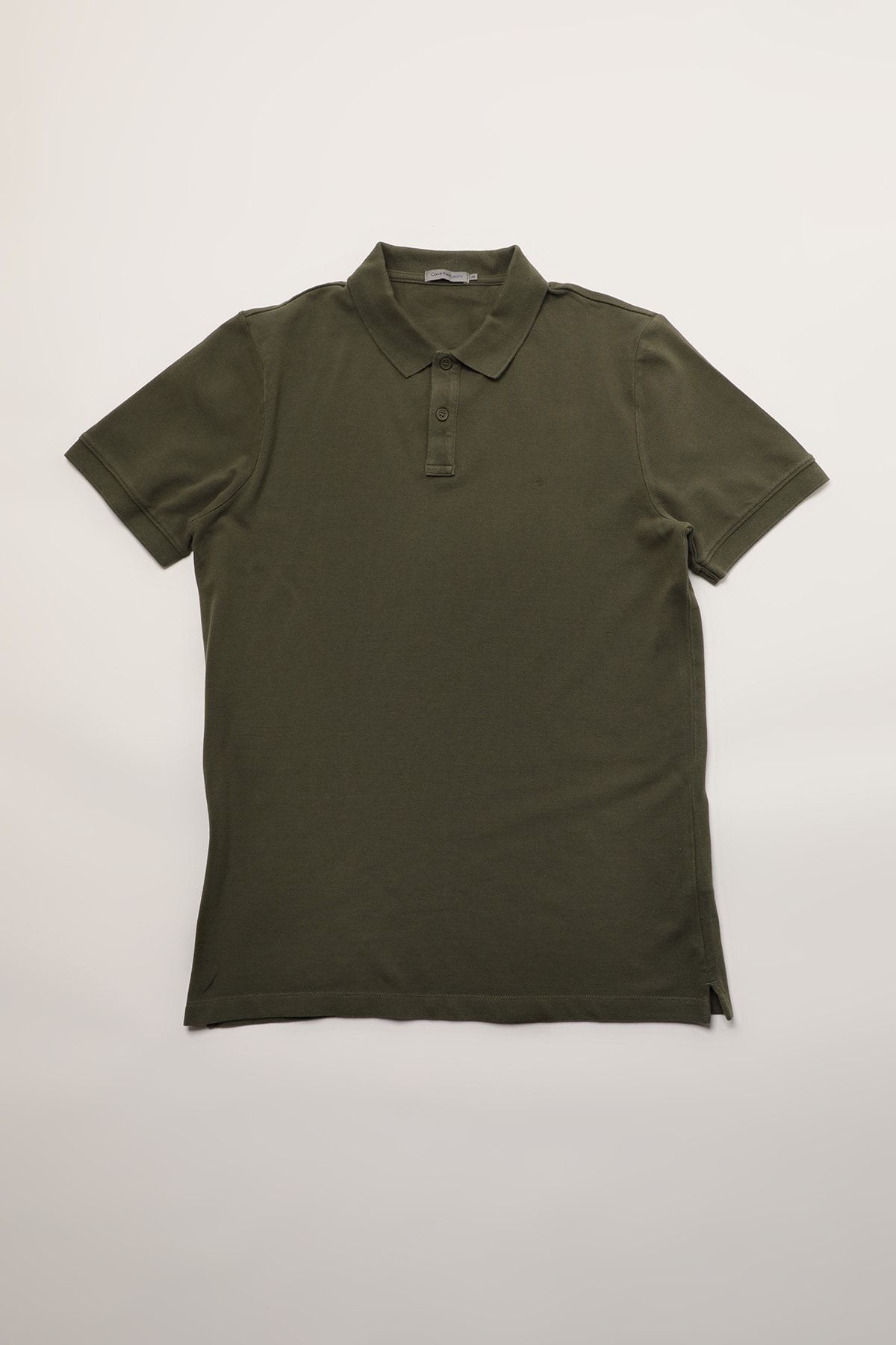 Calvin Klein Erkek Yeşil Polo Yaka T-shirt