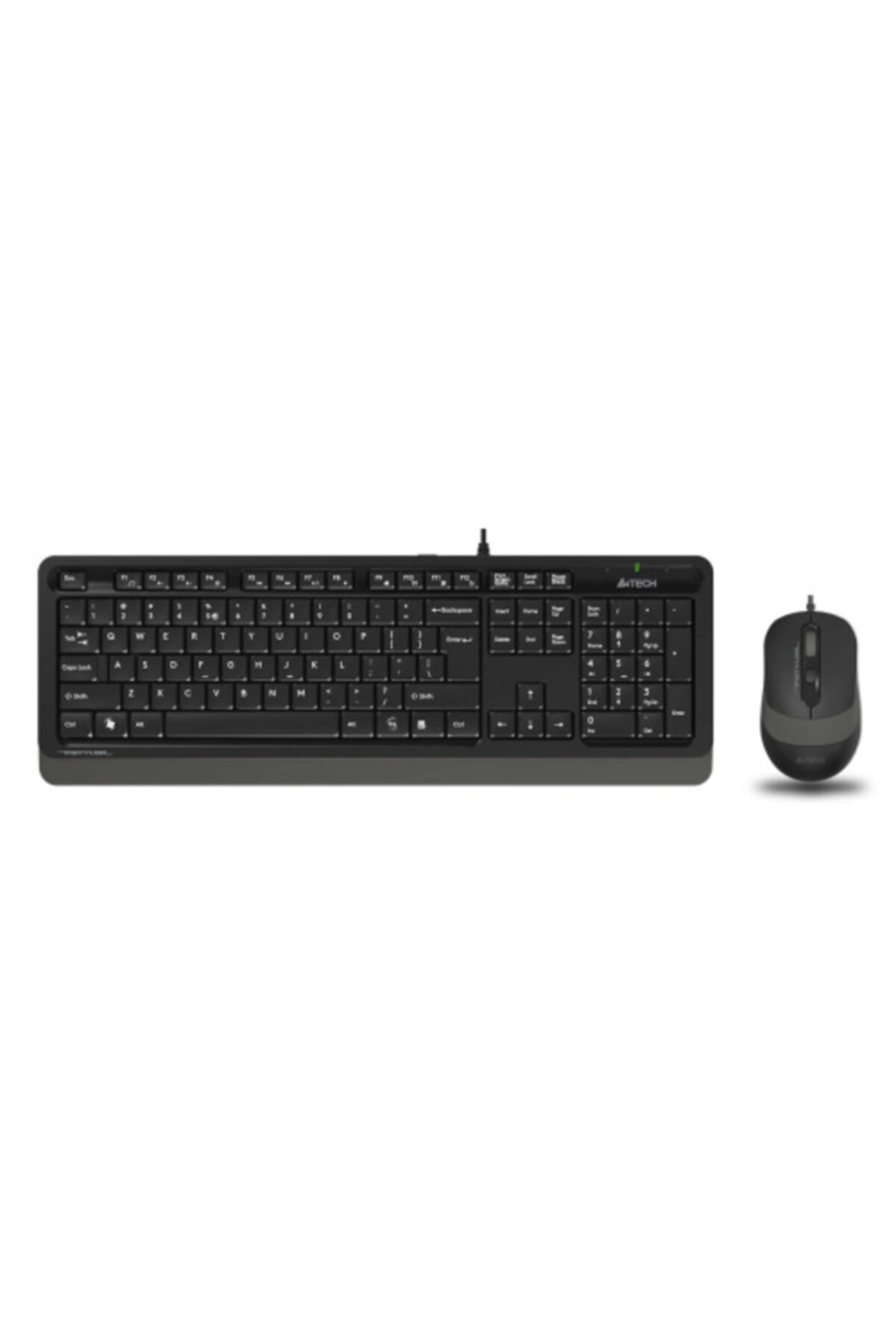 A4 Tech F1010 Gri Fstyler Usb Kablolu Türkçe M.medya Klavye Mouse Set