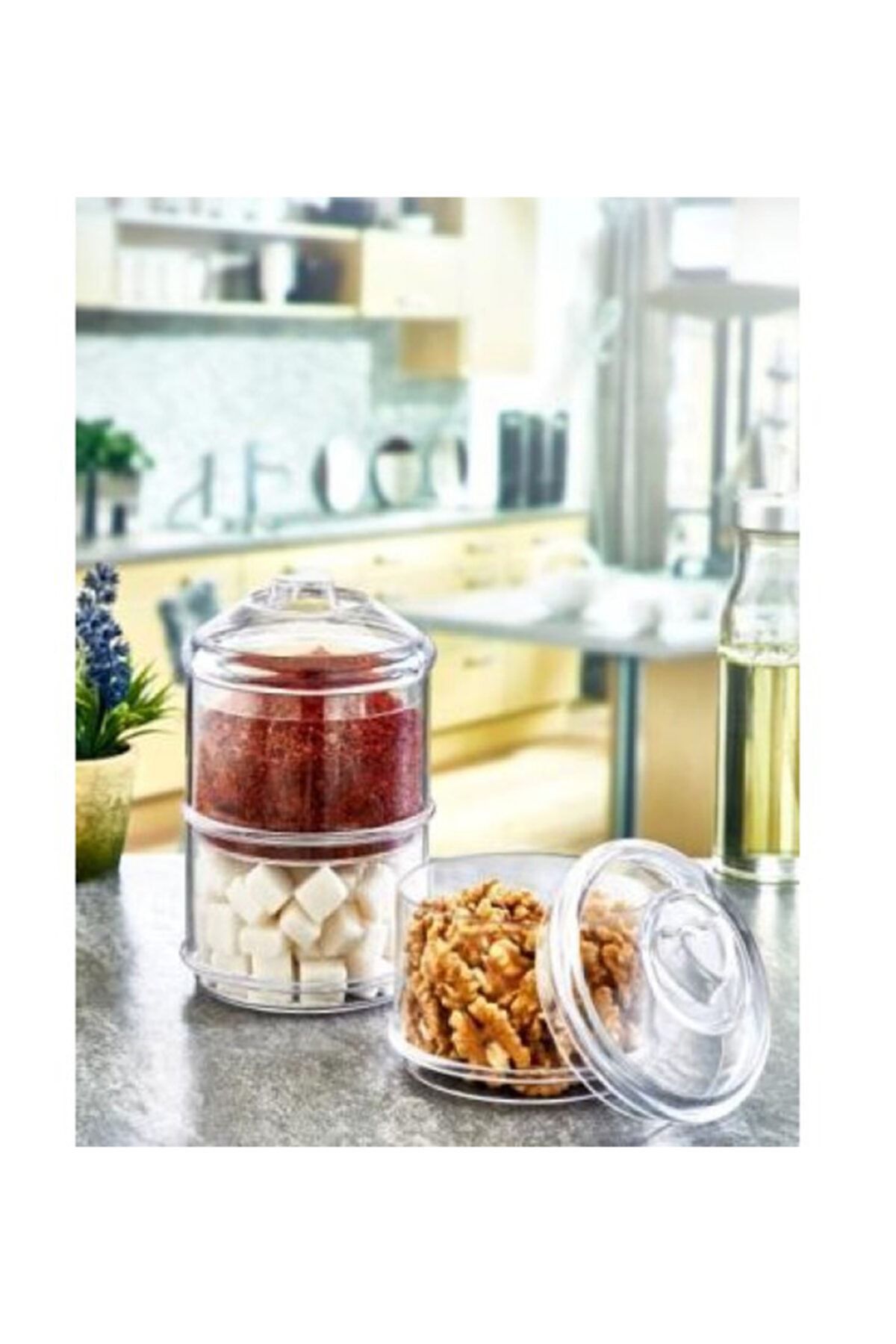 Sağlık life Çok Amaçlı Çerezlik, Şekerlik Kalpli 2`li Set