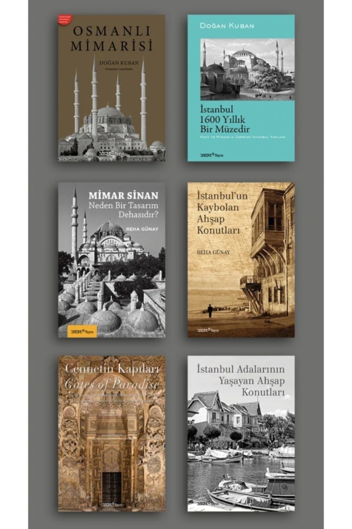 YEM Yayın Anadolu Osmanlı Istanbul Mimarlık Tarihi Seti (6 Kitap)