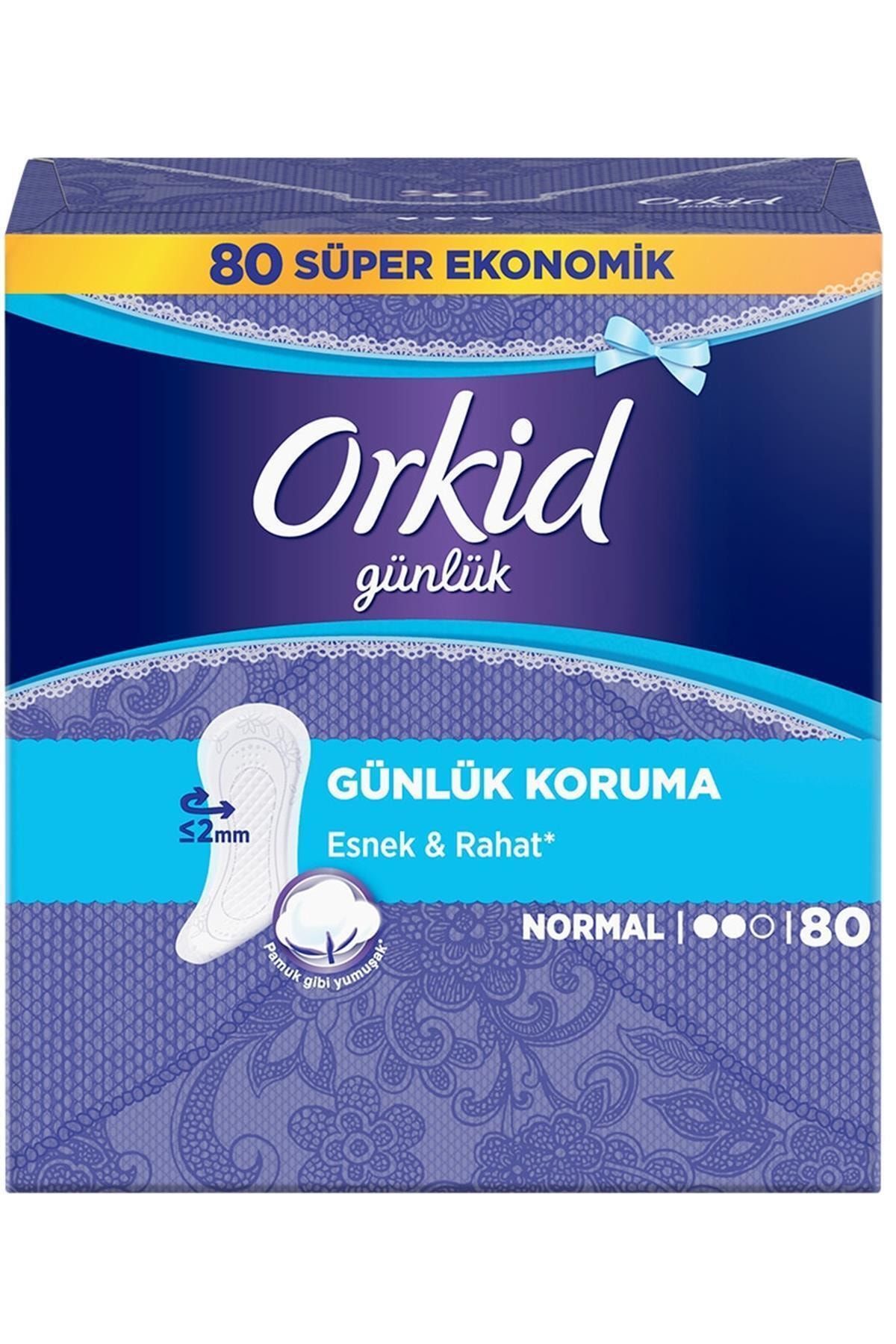 Orkid Günlük Koruma Günlük Pedler Normal X 80 Ped