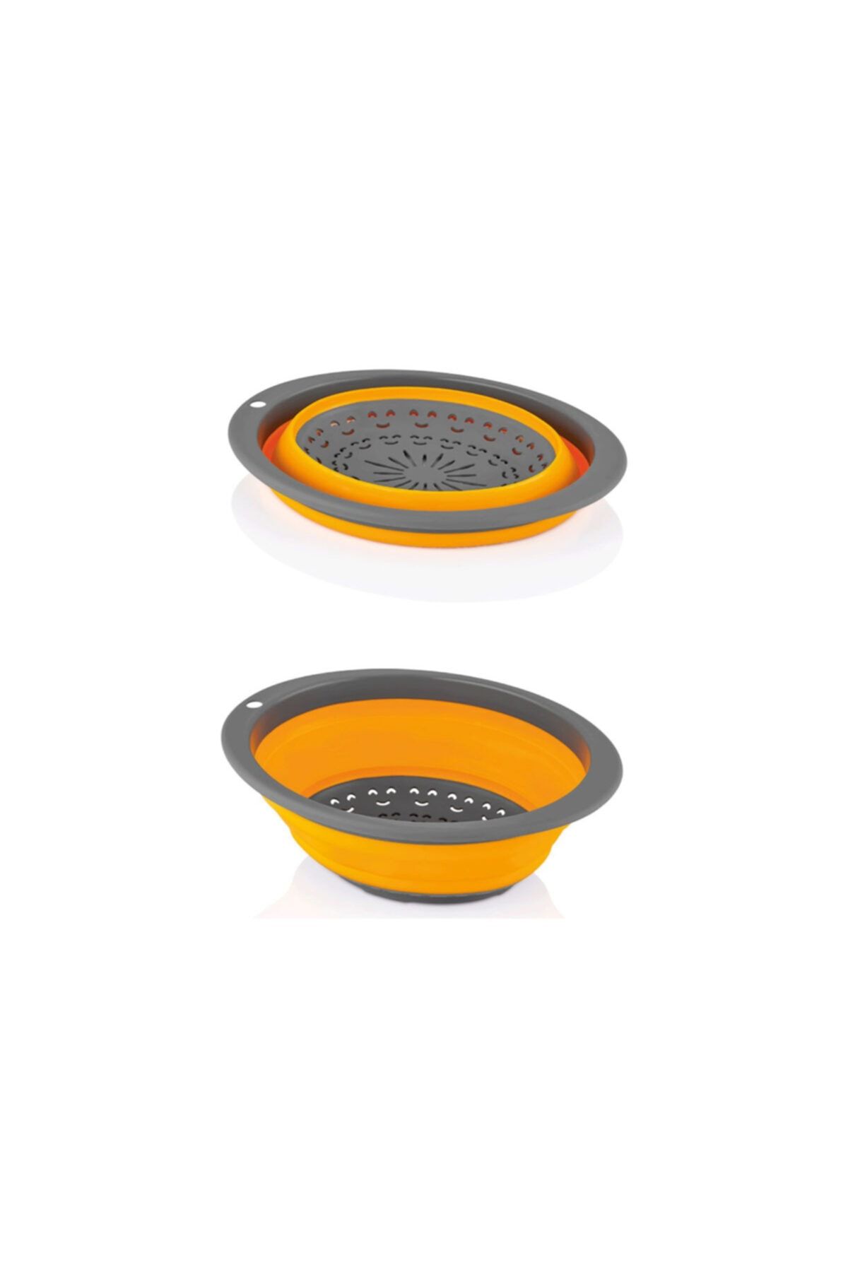 GRİMOR Life Katlanabilir Oval Akordiyon Silikon Süzgeç