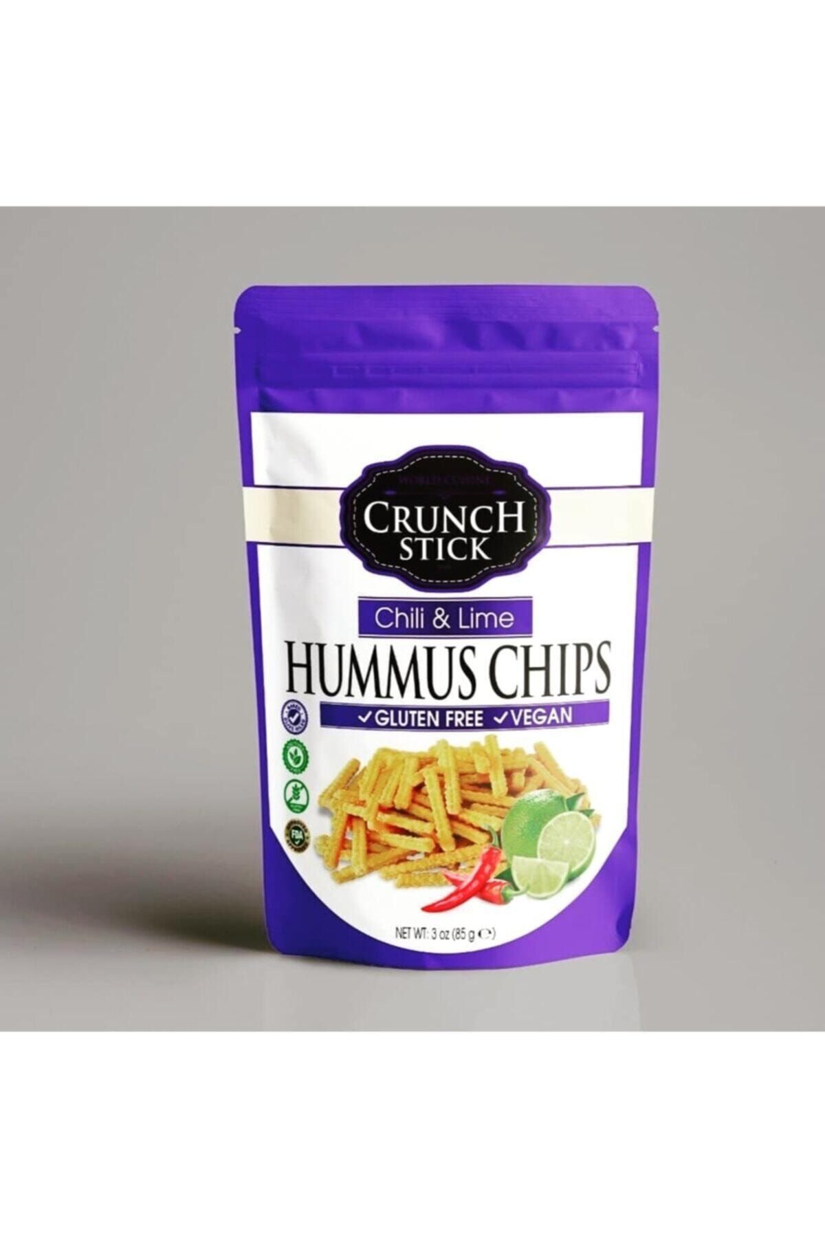 Crunch Chips Crunch Stick Chili & Lime Aromalı Nohut Cipsi 85 gr (HUMMUS CHİPS)