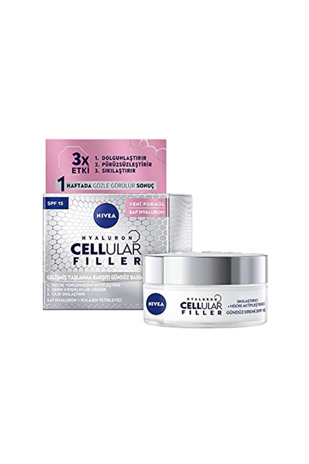 Nivea Face Hyaluron Cellular Filler ve Sıkılaştırıcı Yaşlanma Karşıtı Gündüz Kremi 50 ml
