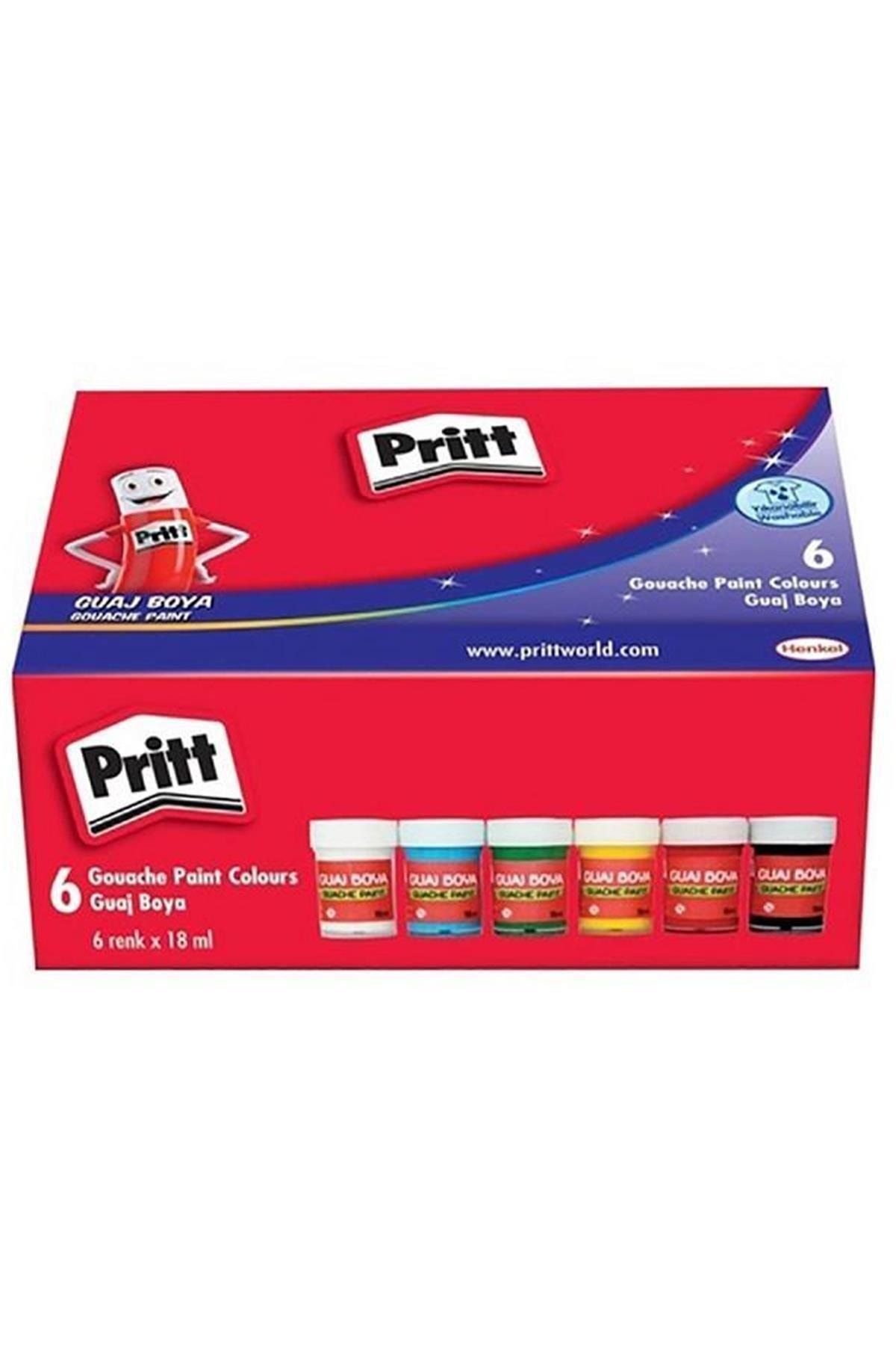 Pritt 6 Renk Guaj Boya 18ml 1577155