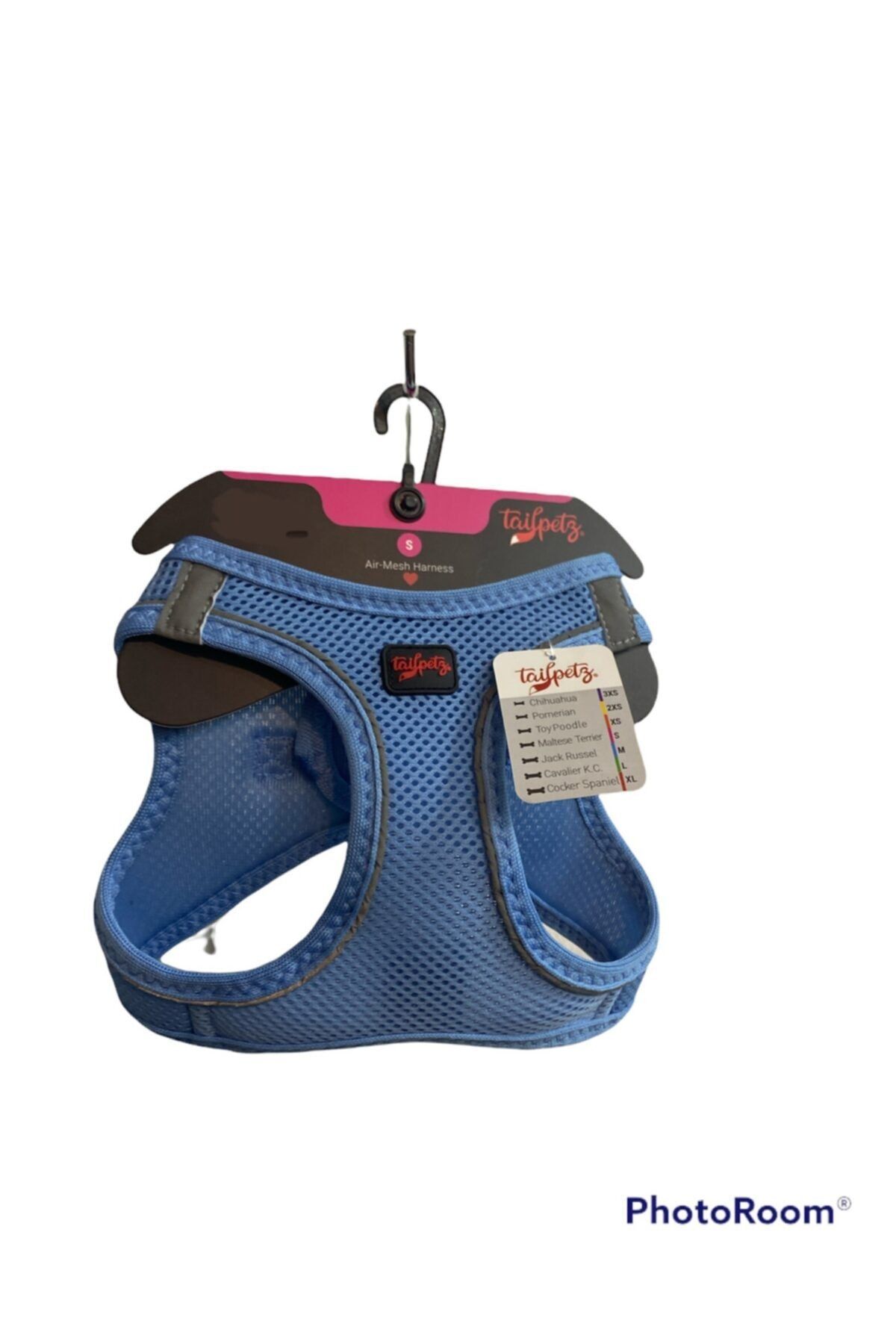 yalıpet Tailpetz Air-mesh Mavi Göğüs Tasması S