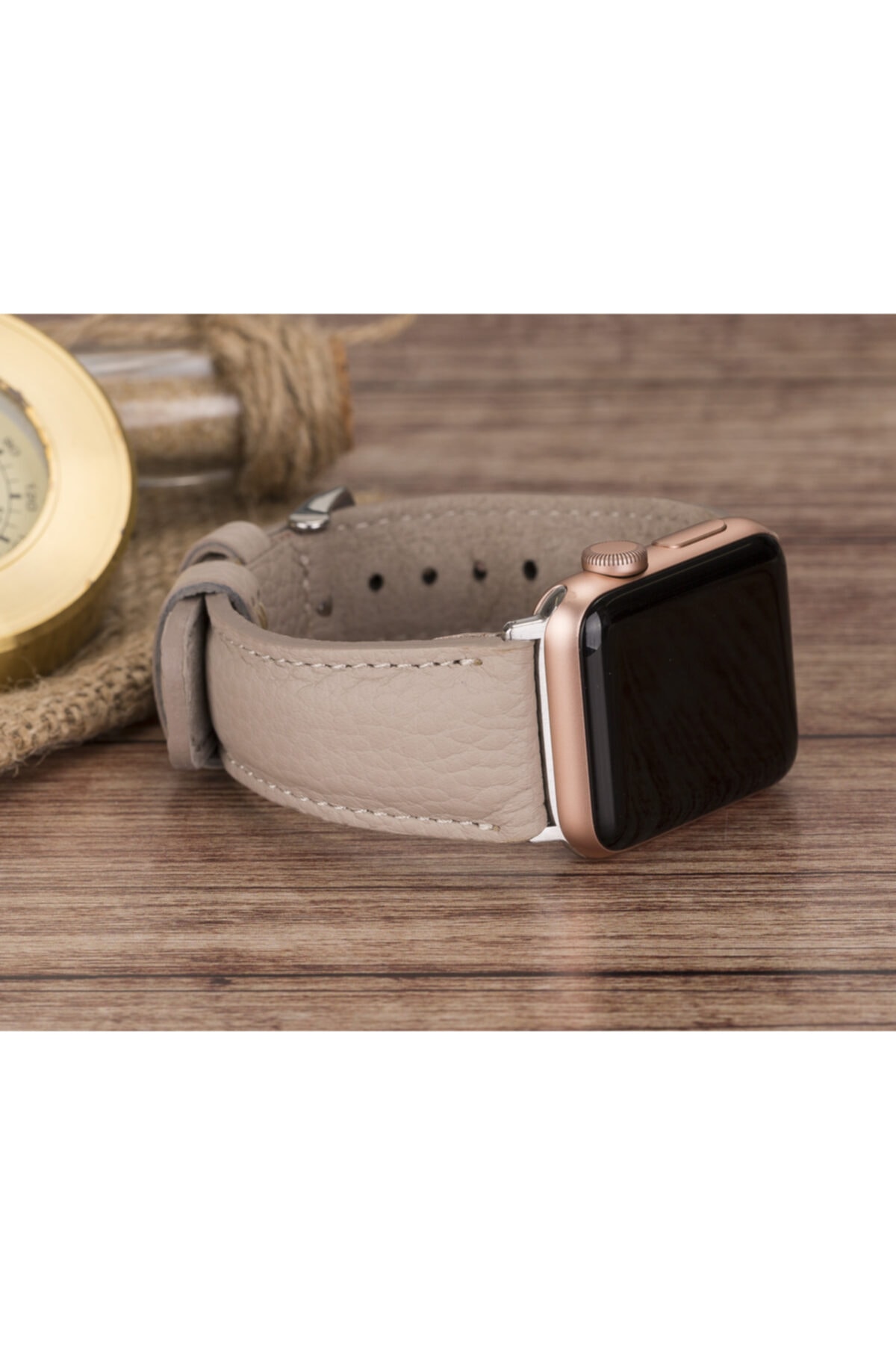 ANTİC DERİ Apple Watch Deri Klasik Vizon Kordon (38-40MM VE 42-44MM)