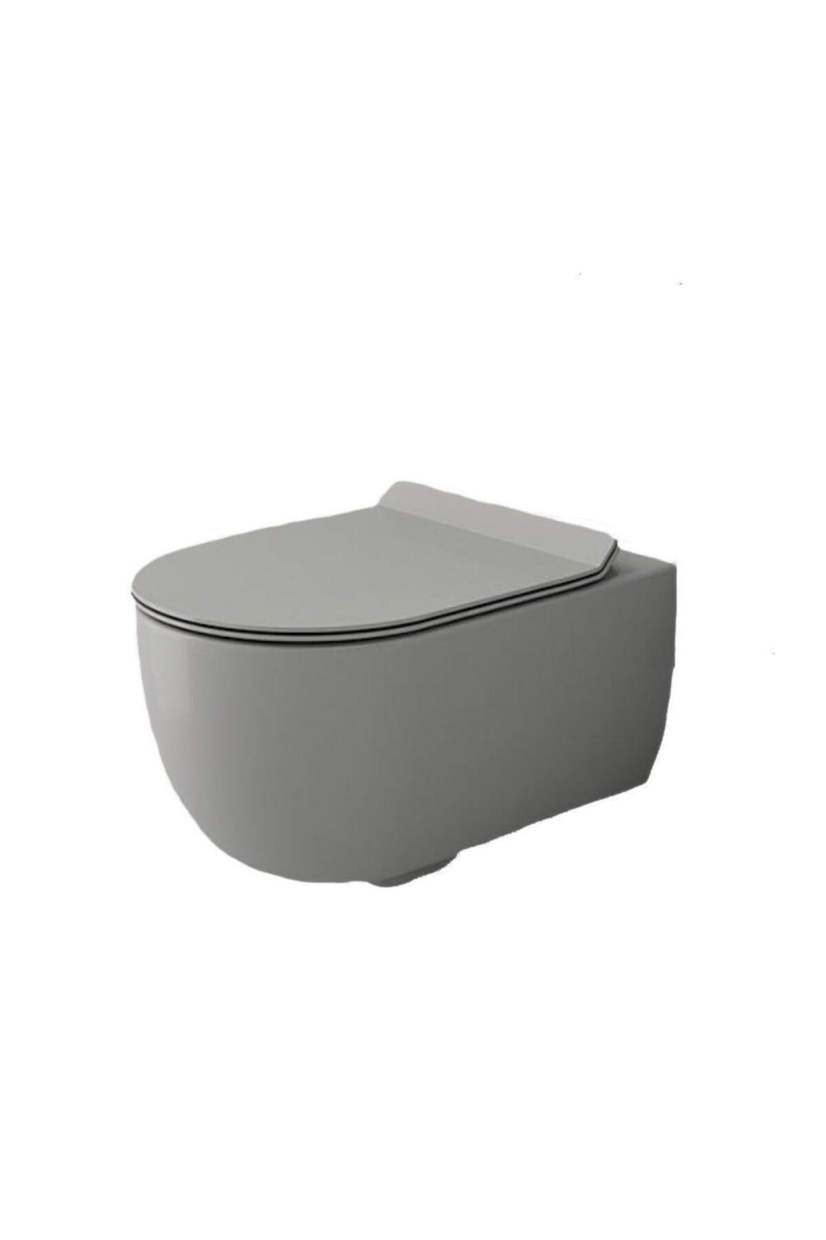 Bocchi V-tondo Rimless Asma Klozet Kanalsız Kapak Hariç Mat Gri 1416-006-0128