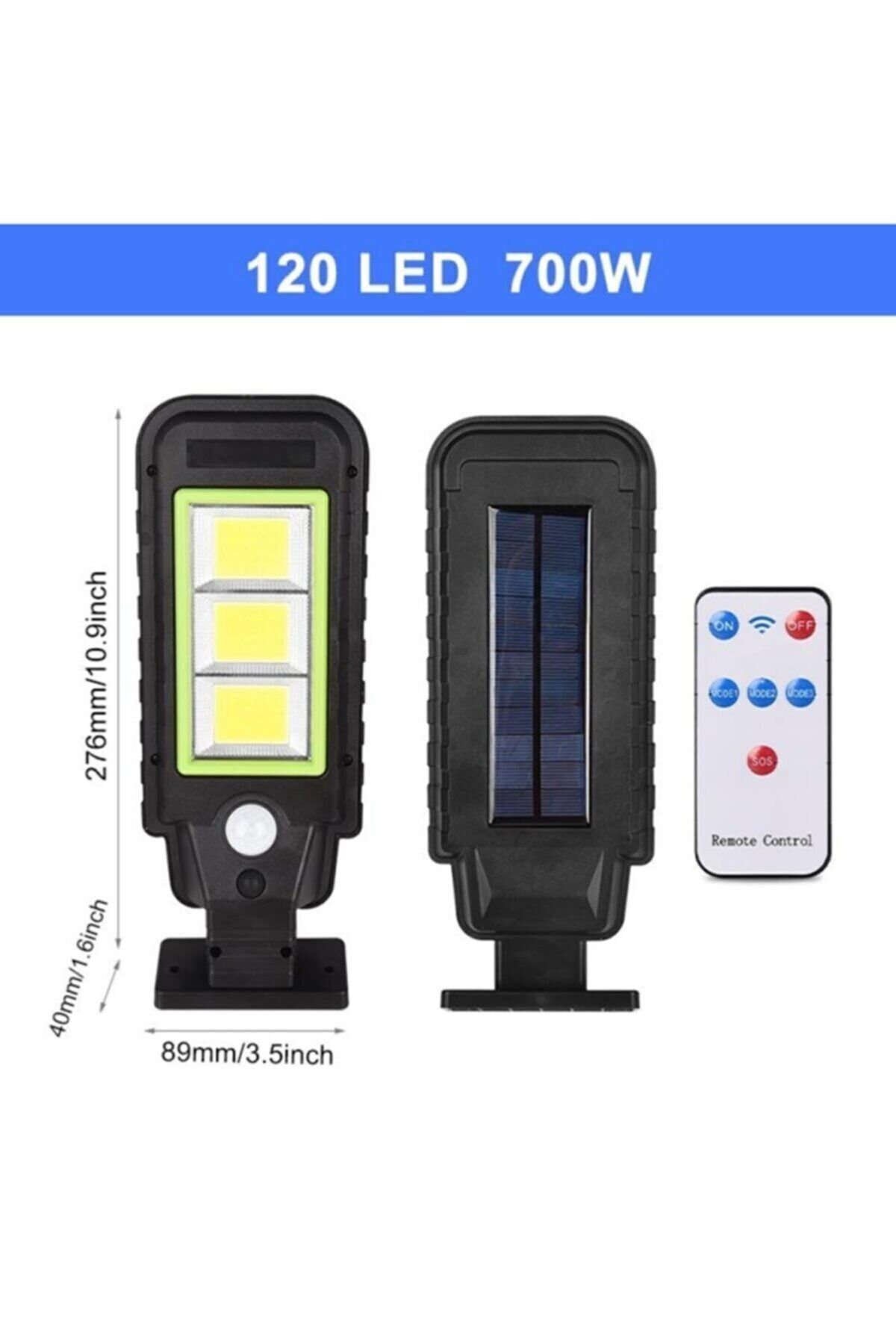 gaman Güneş Enerjili 120 Led 3 Mod Solar Sokak Lambası Pt-ld12