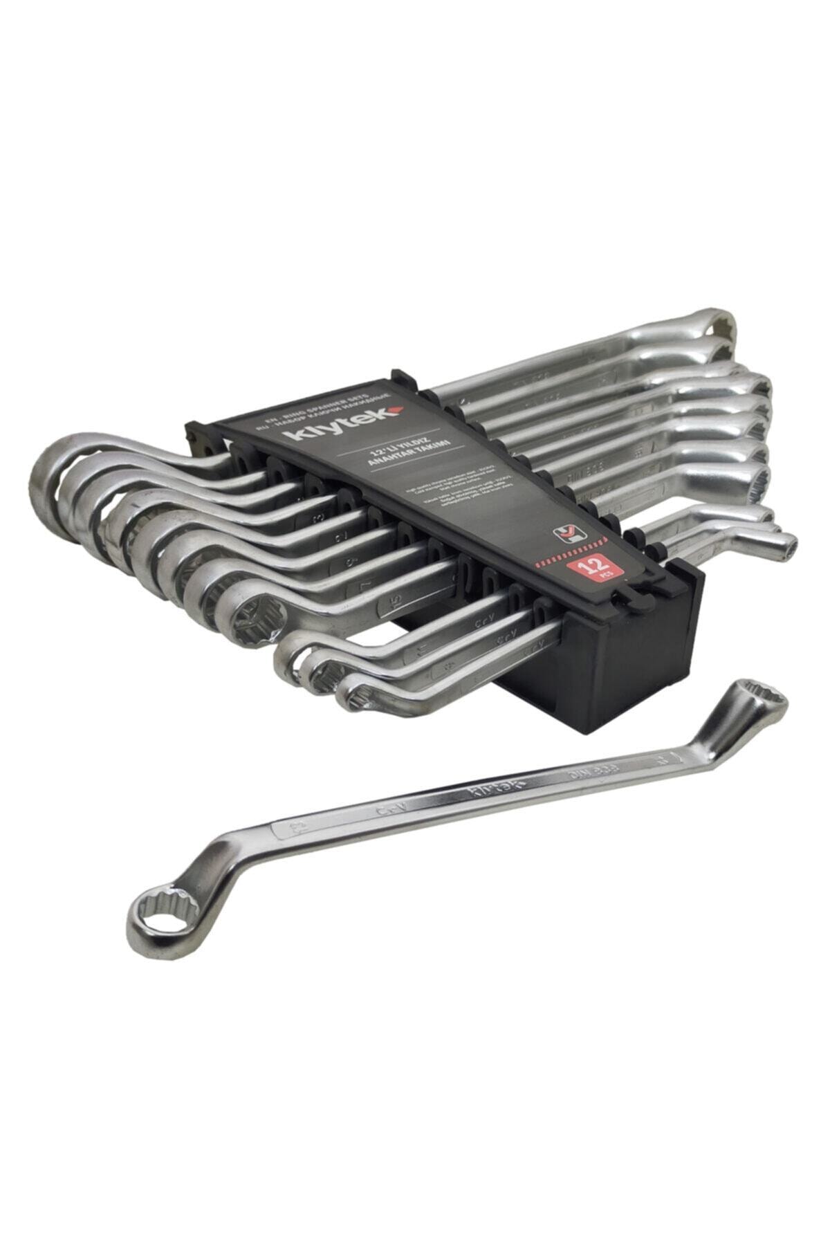 Klytek Yıldız Anahtar Seti 12 Parça 6-32 Profesyonel Vanadıum Çelik