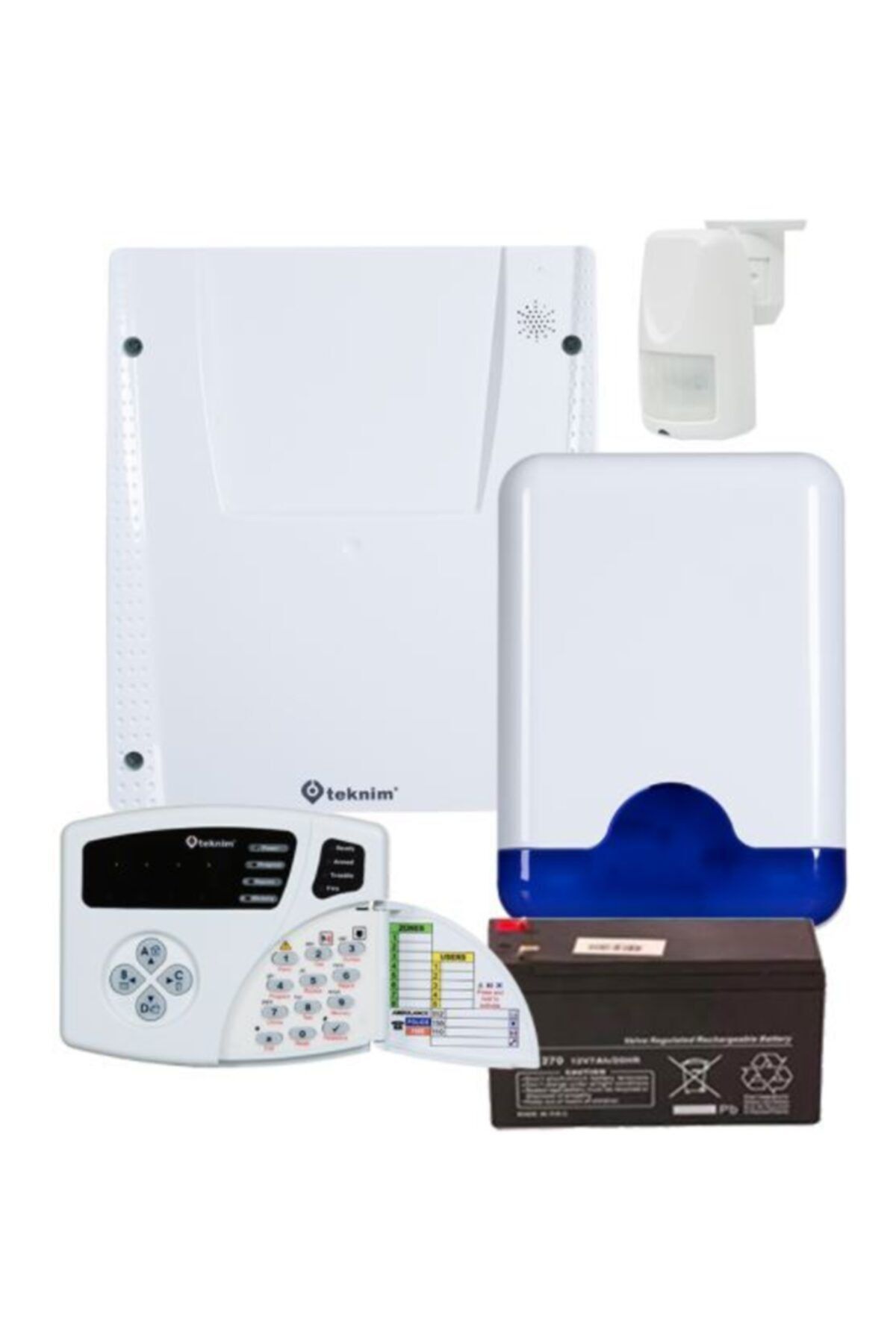 TEKNIM Set Vap 404pta Pstn Li Alarm Seti Akü Dahil