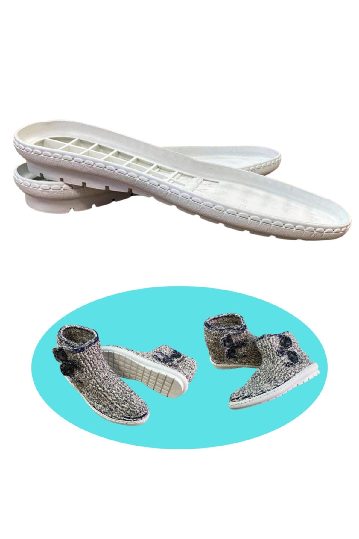 Foottab Örgü Ayakkabı Tabanı 138 Beyaz
