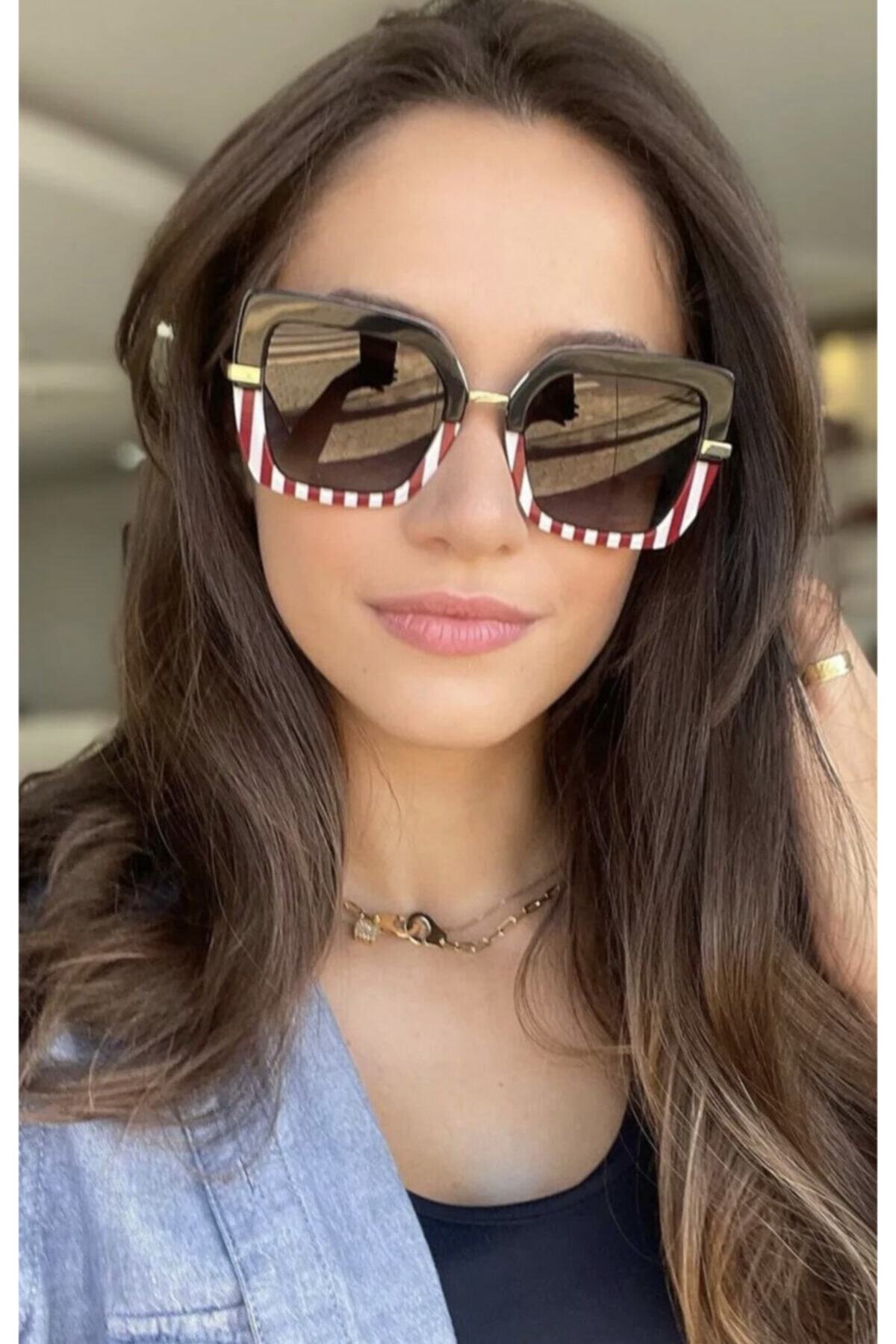 Dolce Gabbana Dg43733277/8g52 Kadın Güneş Gözlüğü Renkli Çerçeveli Füme Degrade Lens Uv400