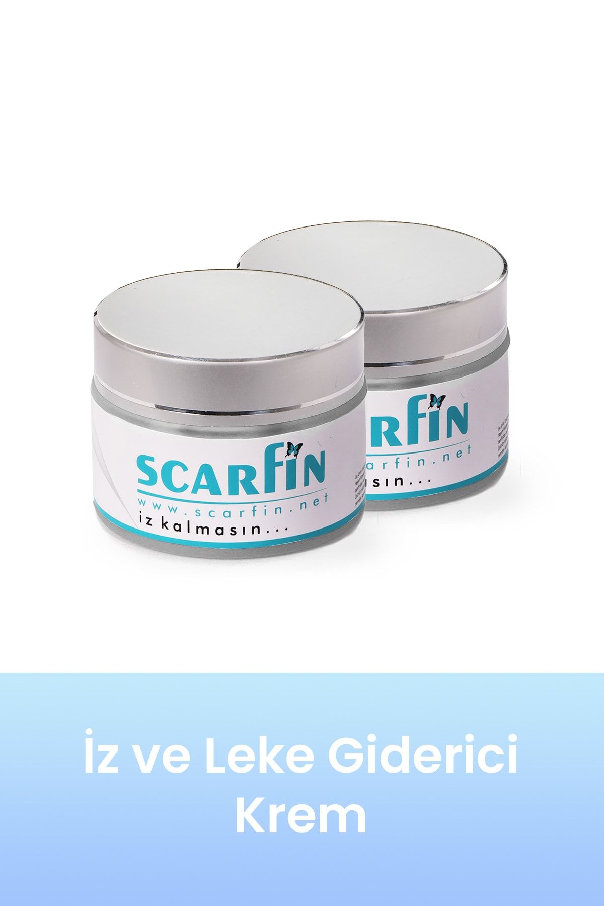 Scarfin Iz Ve Leke Giderici Doğal Krem Hücre Ve Doku Yenileyici - Nemlendirici Organik Krem 2'li Set