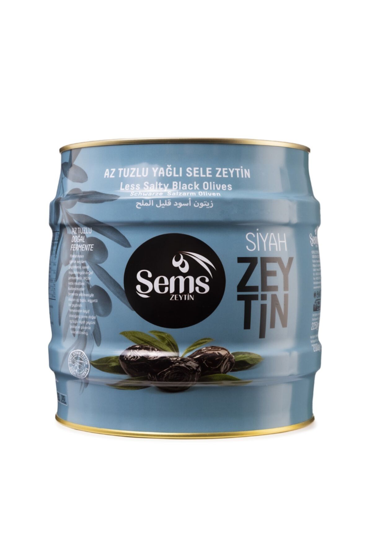 Sems Şems Yağlı Sele Siyah Zeytin 2 kg (261-290)