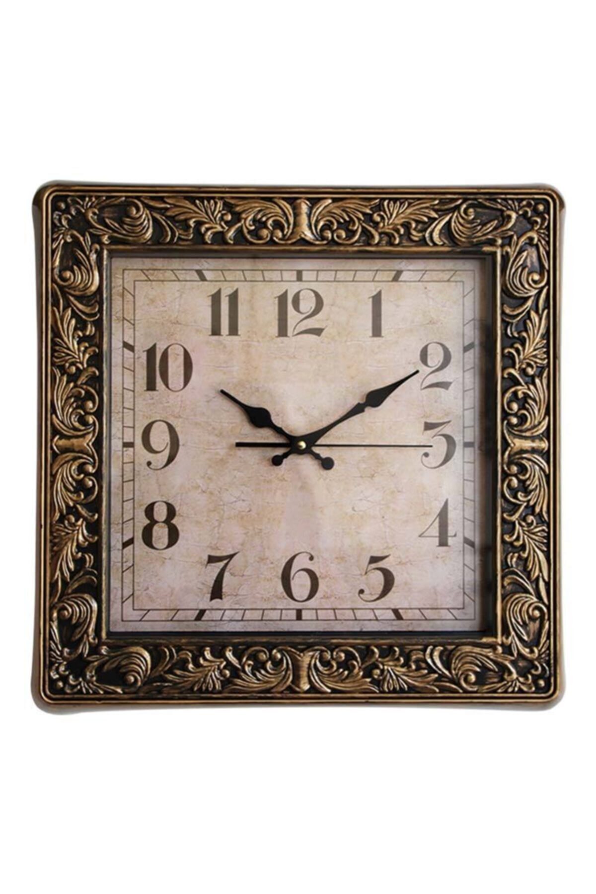 Time Gold Antik Dekoratif Işlemeli Duvar Saati