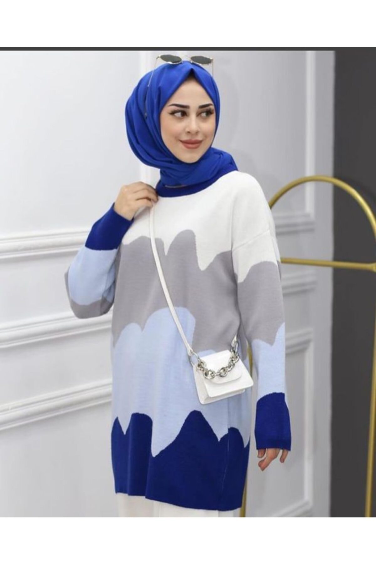 sevda butik Dalgalı Triko Kazak