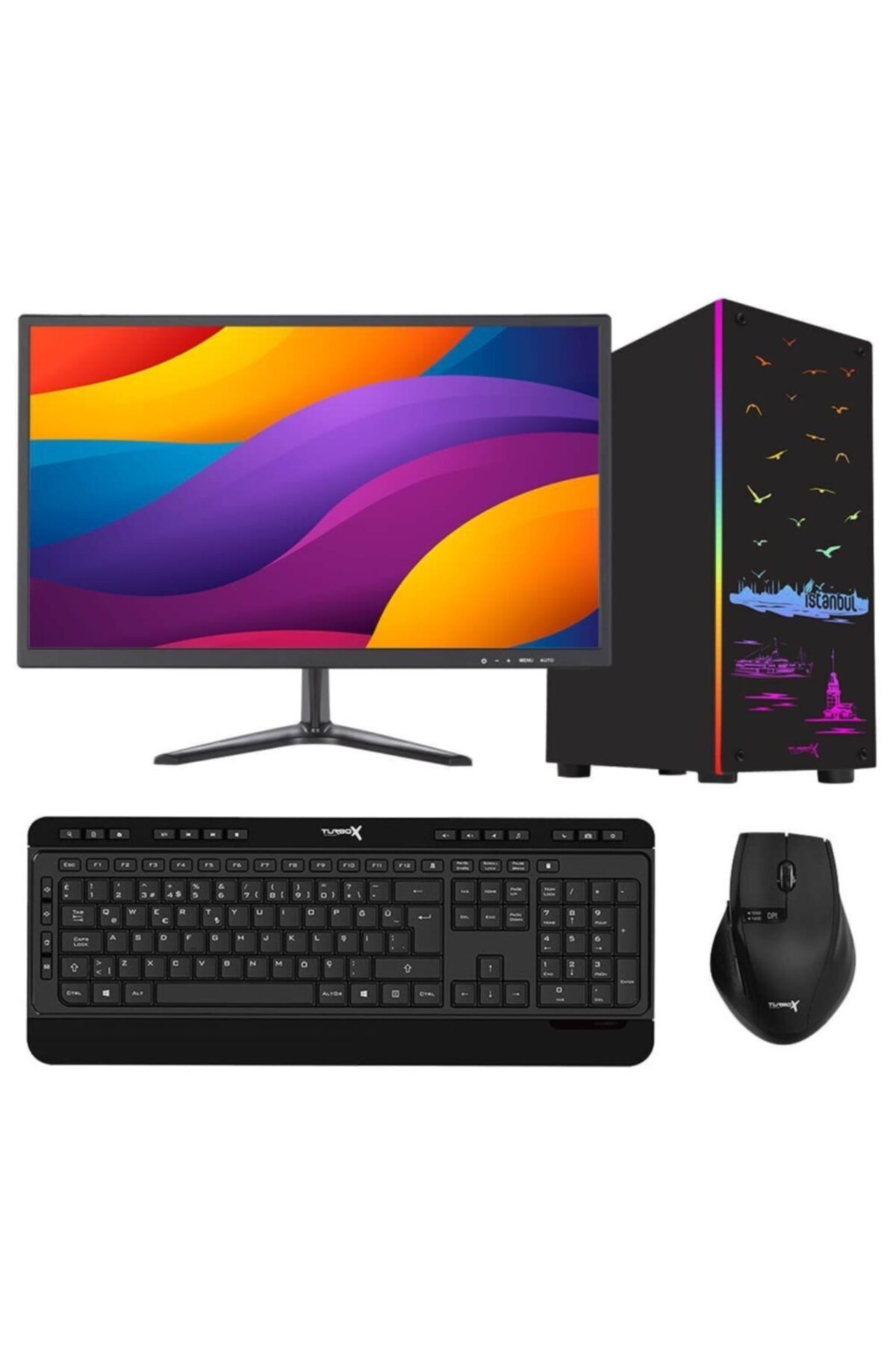TURBOX Tx1145 I3 4130 8gb Ram 256gb Ssd 19.5'' Monitör Masaüstü Ofis Bilgisayarı