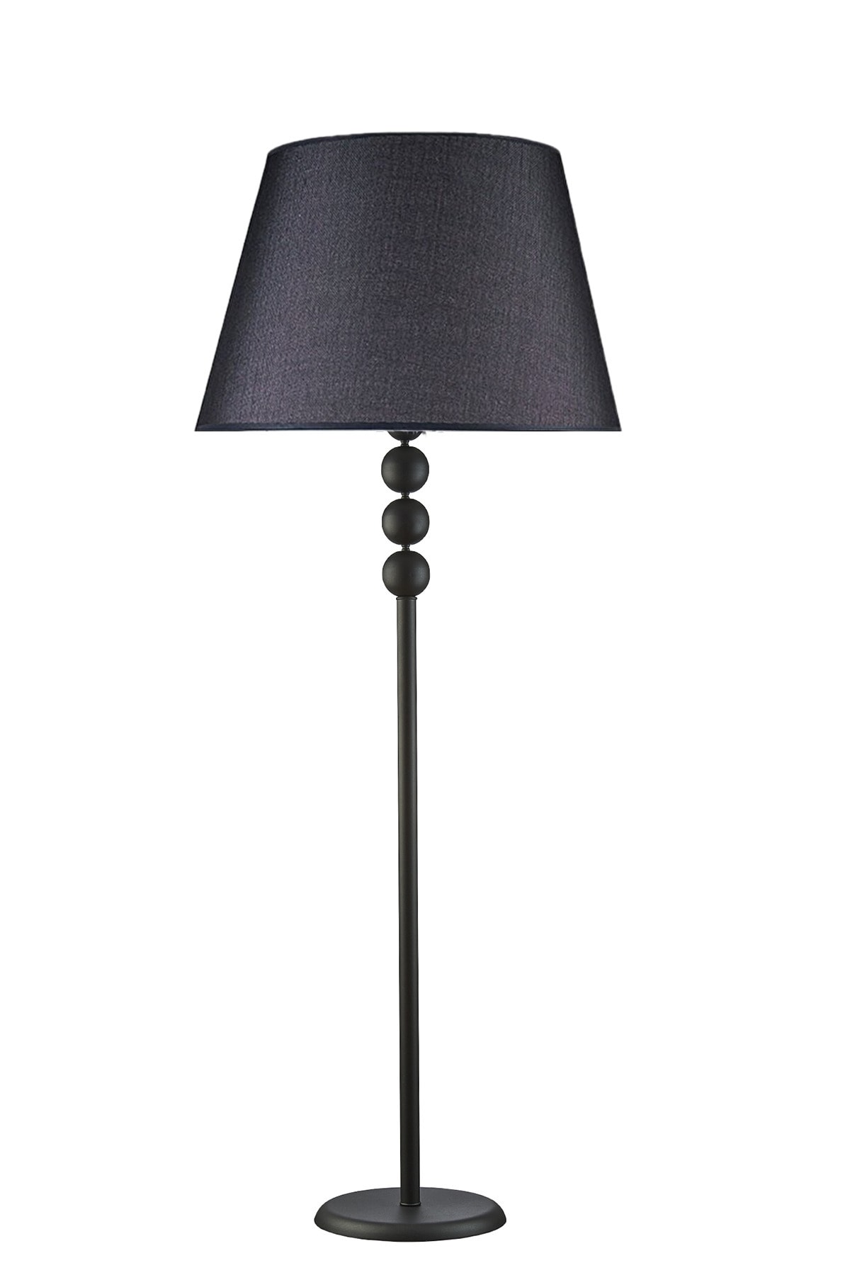 Ömür Avize Leon Siyah Ayaklı Siyah Başlık Lambader