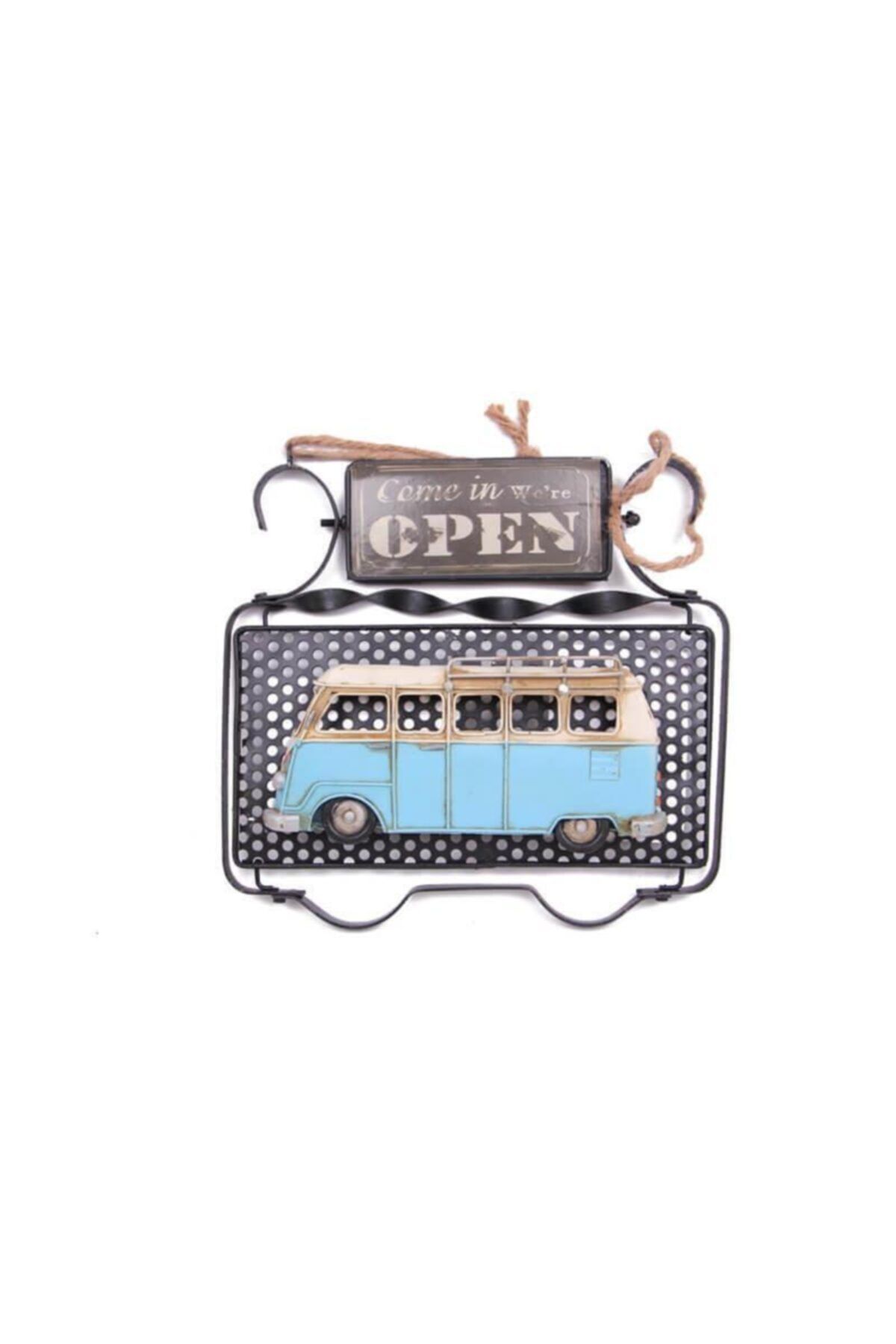 ASVASHOP Dekoratif Metal Kapı Yazısı Minibüs Dekorlu