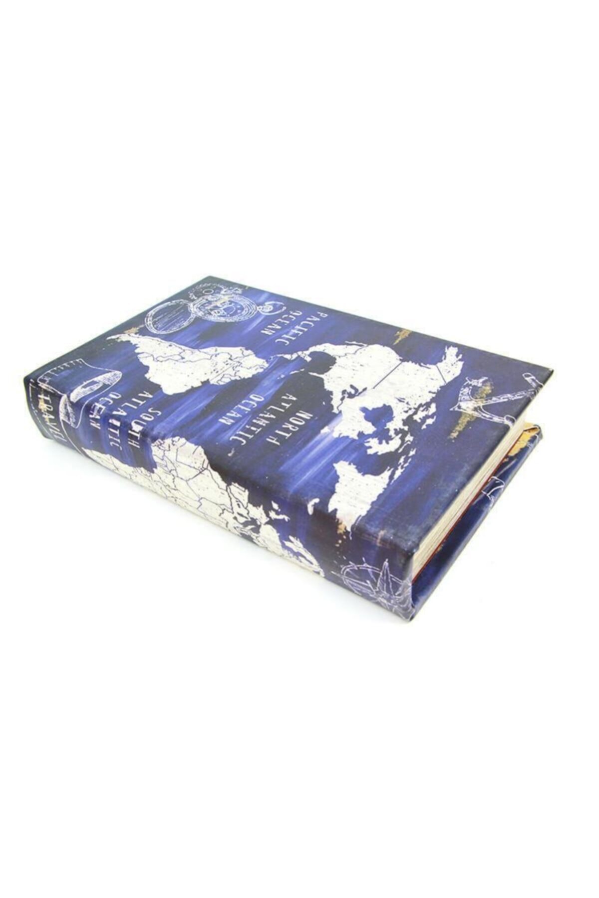 ASVASHOP Kutu Kitap Aynalı Globe Dekoratif Hediyelik Kitap Kutusu