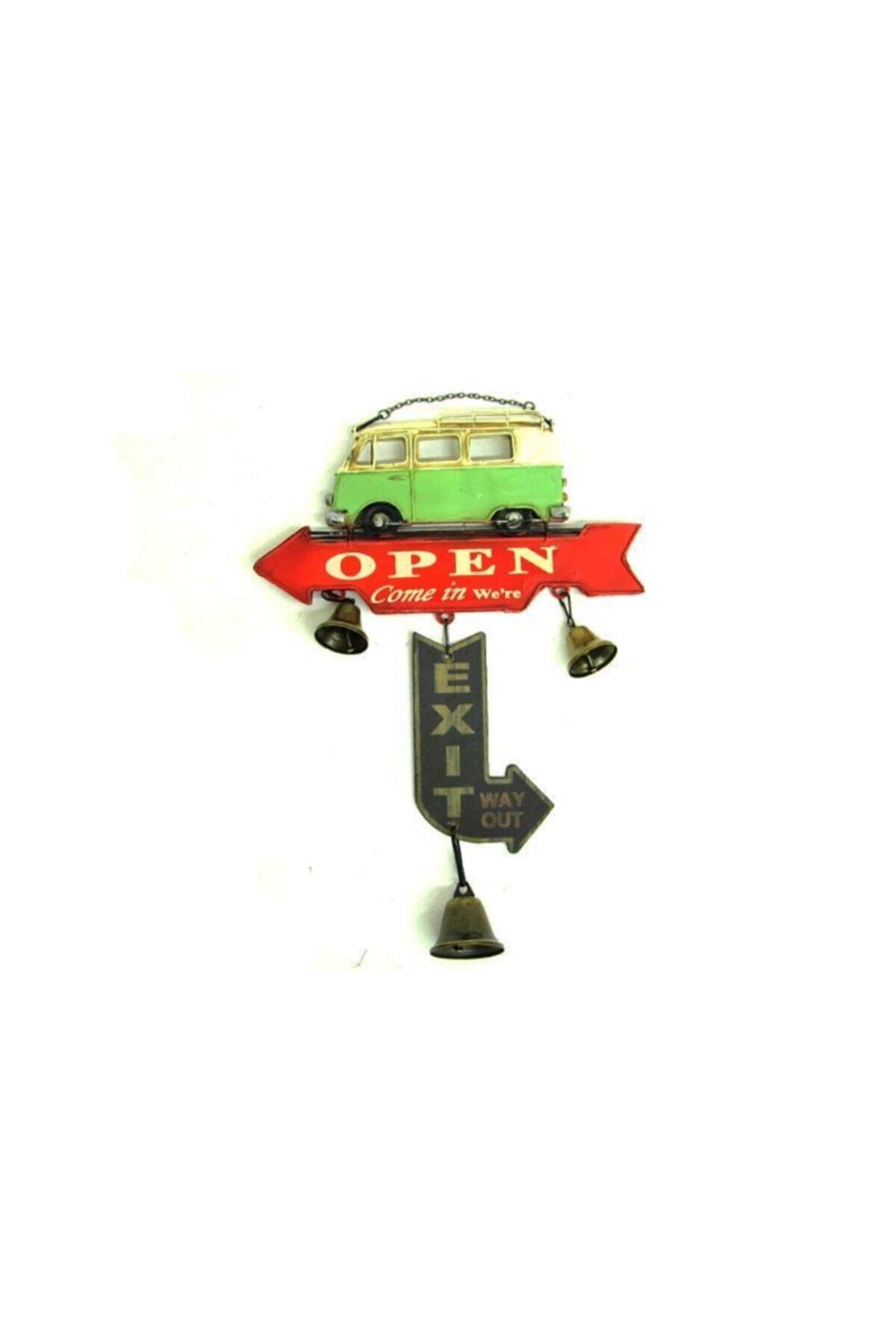 ASVASHOP Dekoratif Metal Minibüs Kapı Rüzgar Çanı Vintage Hediyelik