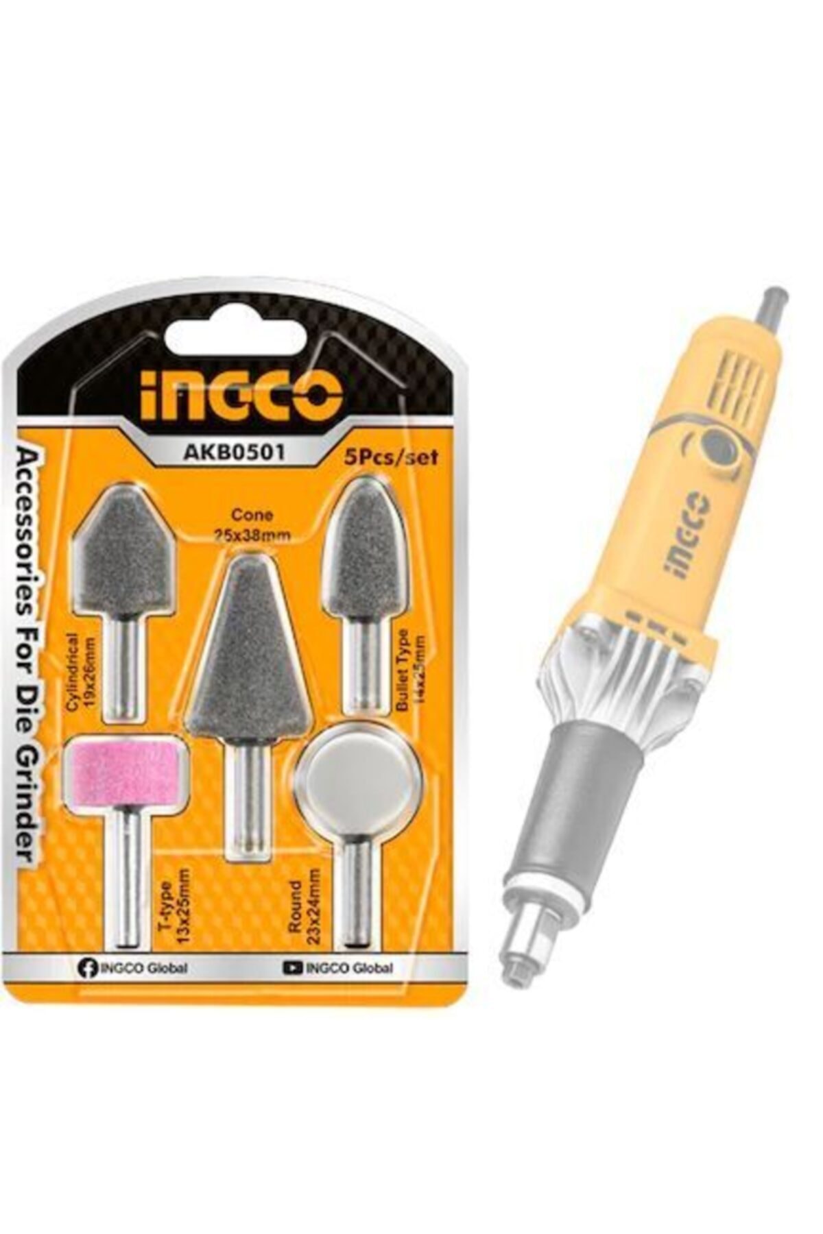 Ingco Taşlama Seti 5 Parça