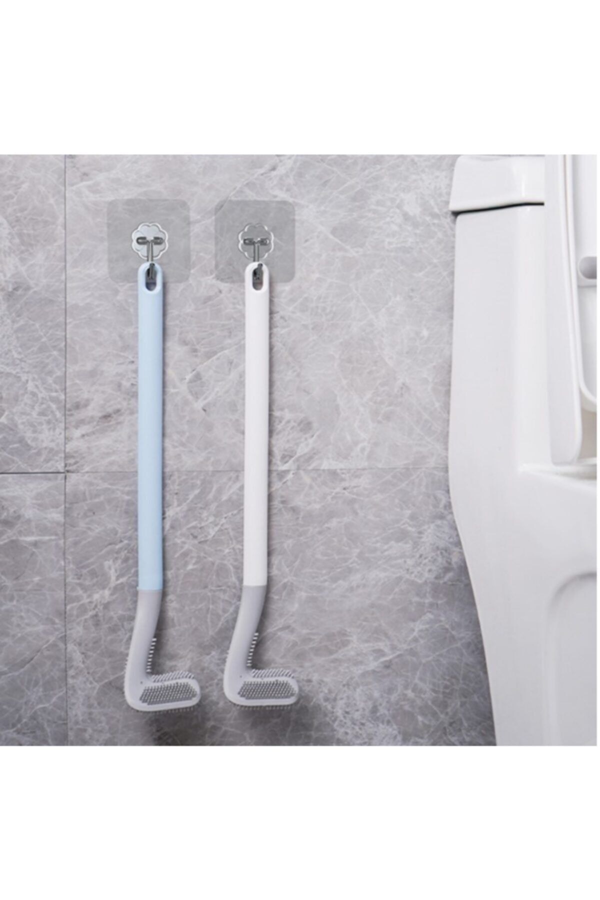 WeekOn Ergonomik Tasarımlı Silikon Tuvalet Fırçası