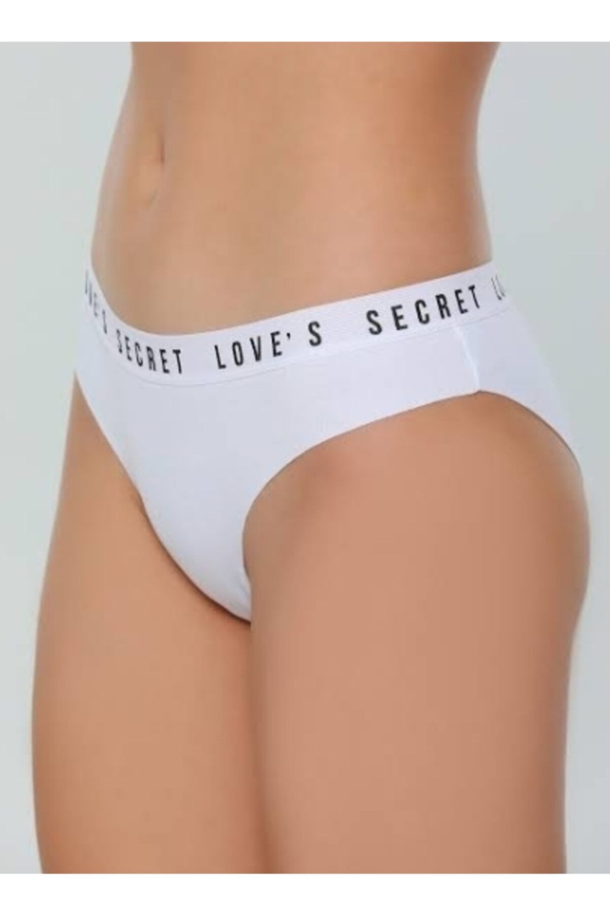 vanka tekstil Papatya Secret Love Yazılı Kadın Beyaz Slip Külot