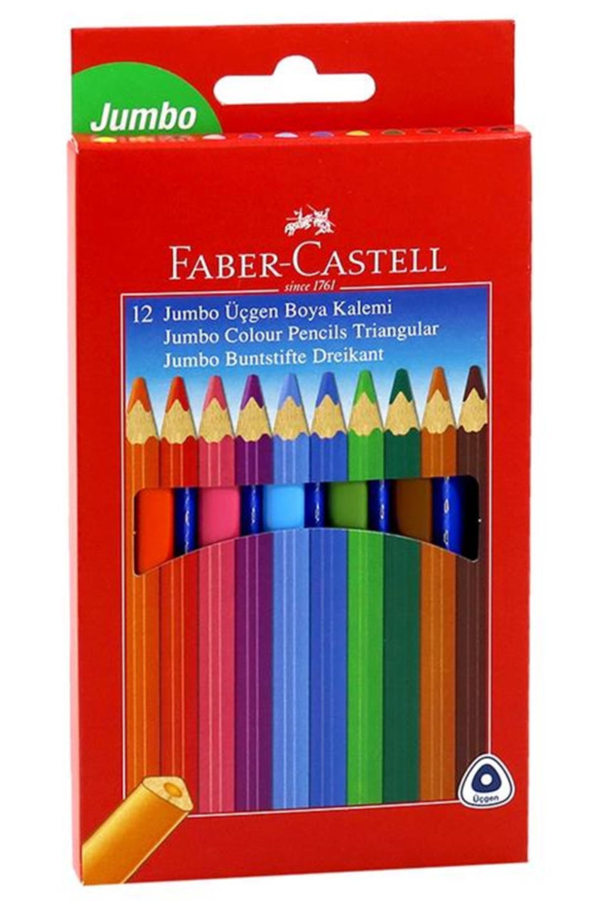 Faber Castell 12 Color Jumbo Kuru 1116615