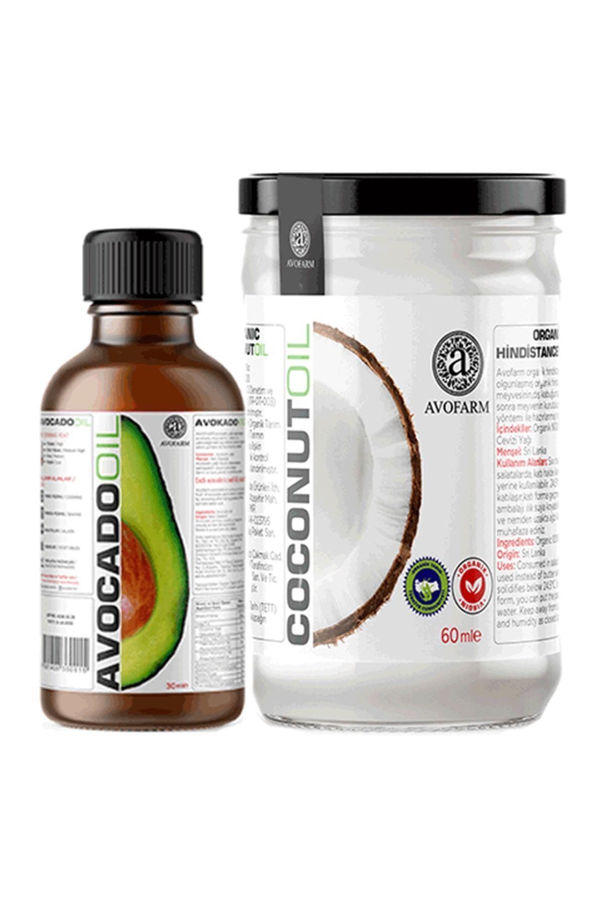 Avofarm Hindistan Cevizi Yağı 60 ml ve Avokado Yağı 30 ml Seti