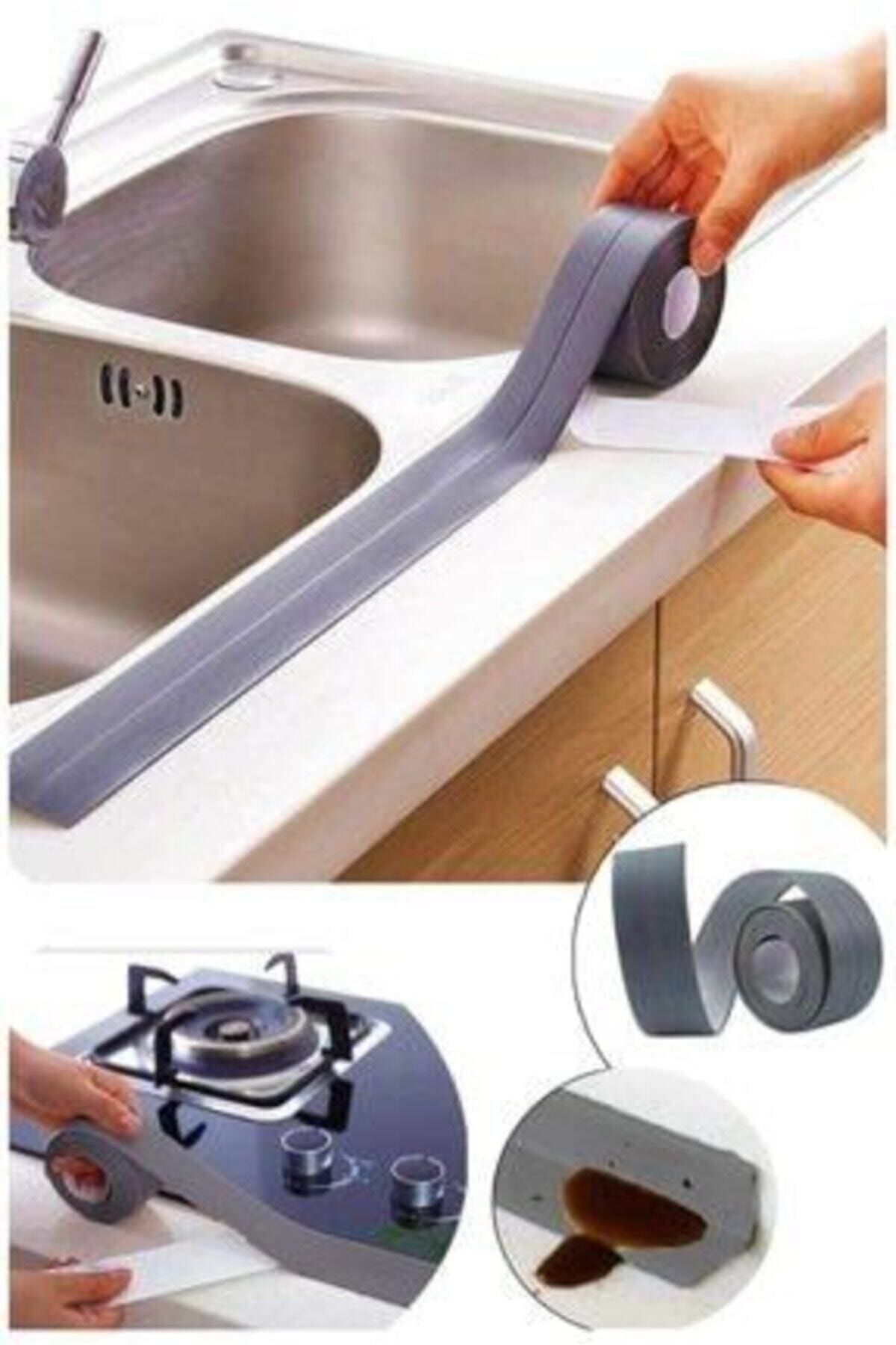 Özasya AVM Su Sızdırmaz Banyo Mutfak Kenar Bandı 3.2 Mt Gri