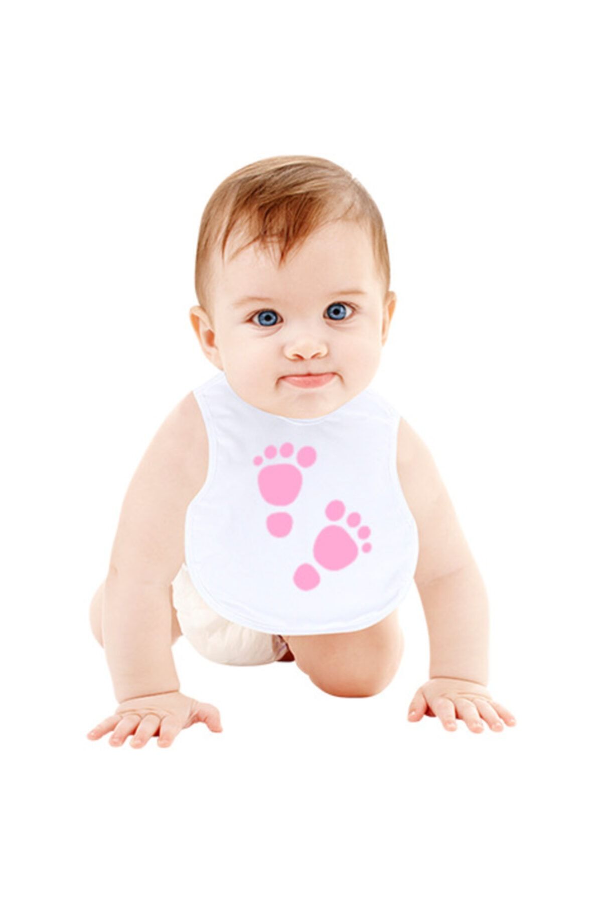 Tisho Kız Çocuk Mama Önlüğü Bebek Mama Önlüğü