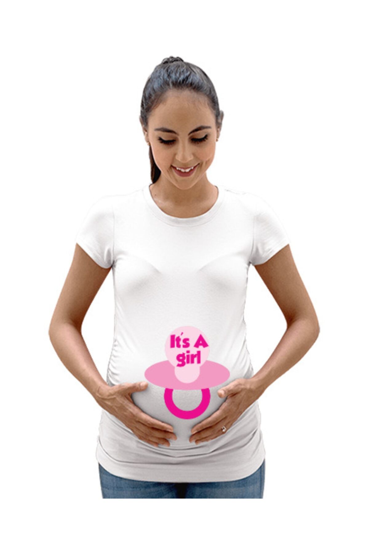 Tisho Its A Girl Kadın Hamile Tişört