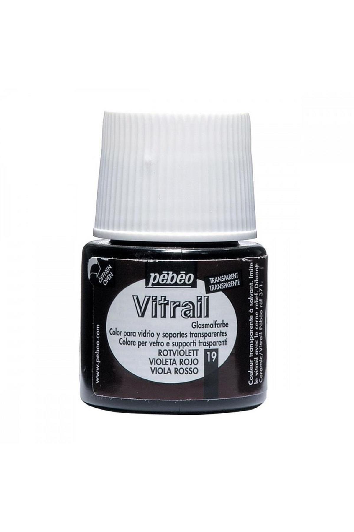 Pebeo 050/19 Cam Boyası Vitrail 45 Ml.şişe