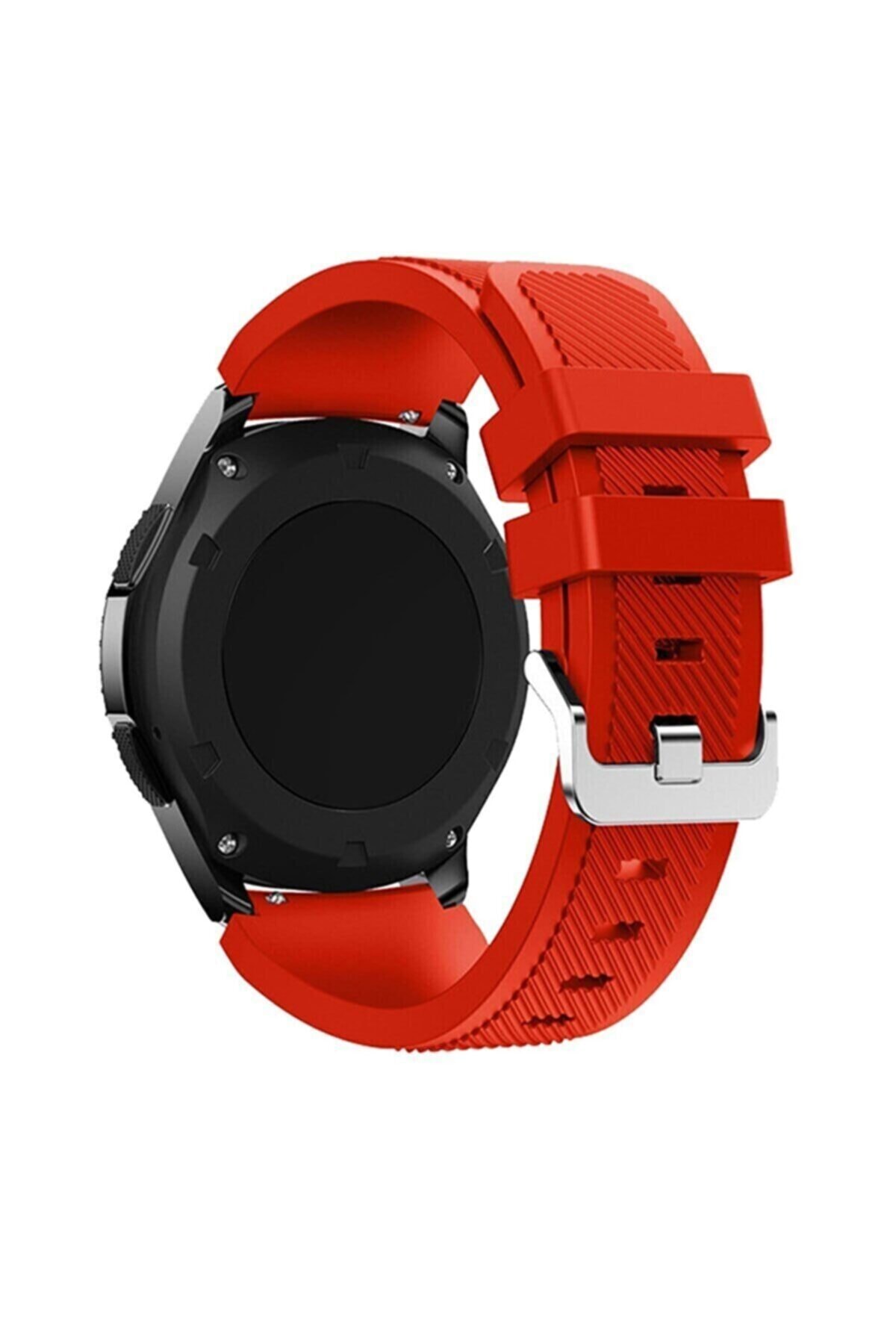 Huawei Watch Gt 3 46mm (22MM) Uyumlu Çizgili Tasarım Klasik Esnek Spor Kordon Kayış