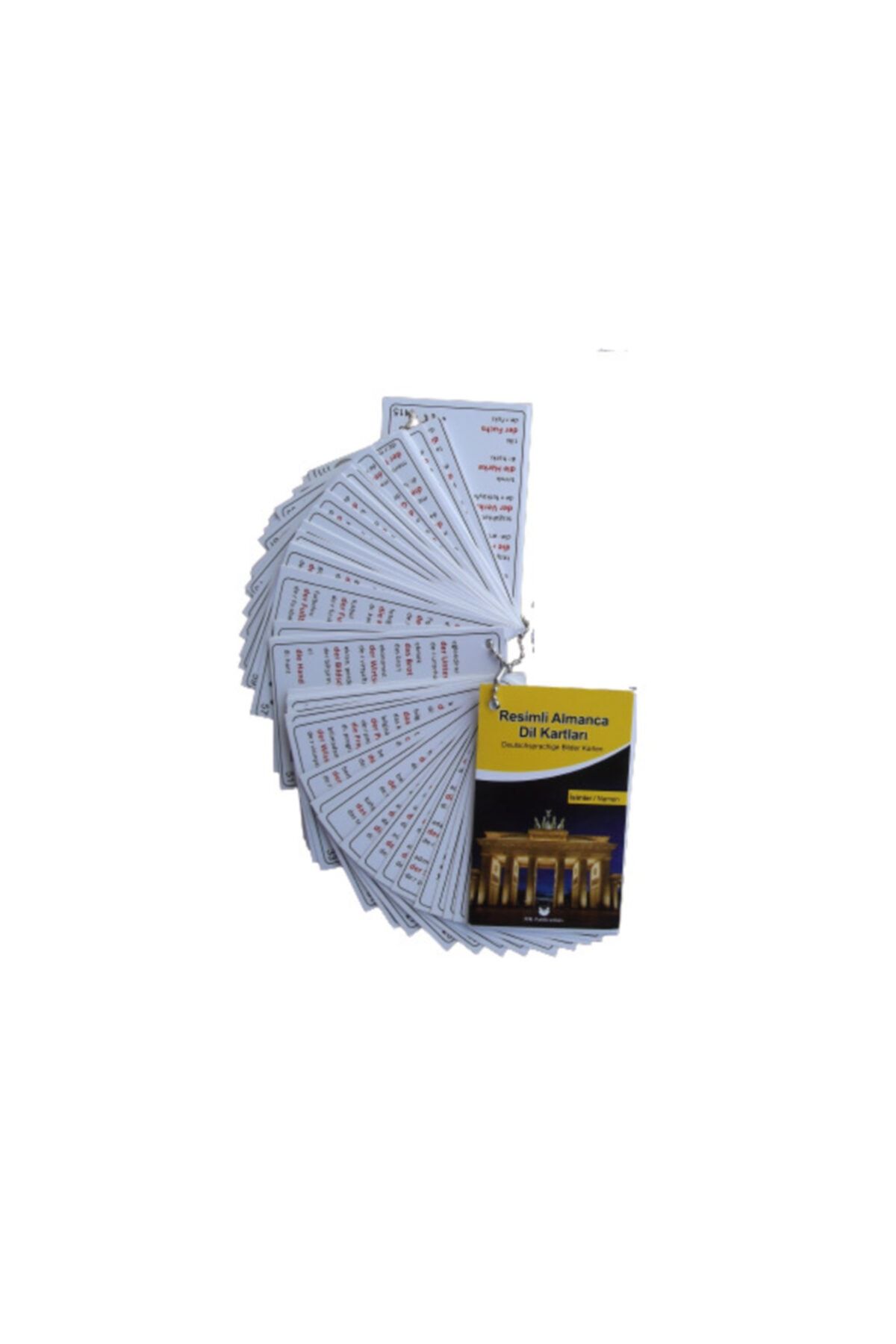 MK Publications Almanca Zincirli, Kolay Konuşma Kartları - 500 Isim - 500 Fotoğraf