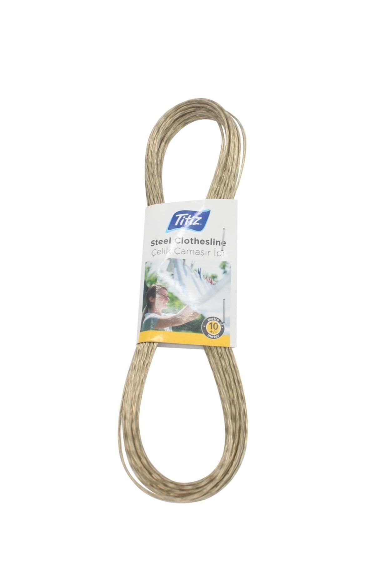 Titiz Tp-448 Çelik Çamaşır Ipi 10 Metre Krem