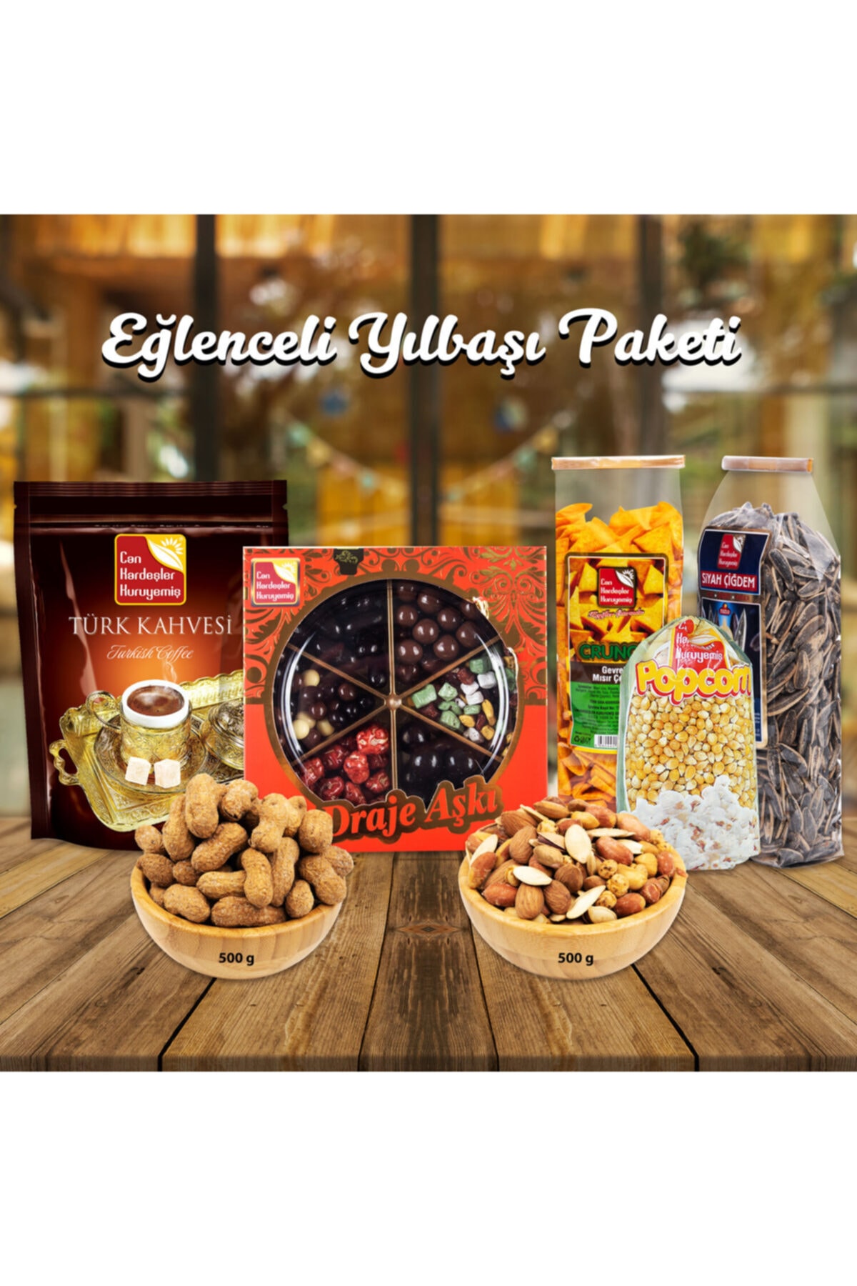 Can Kardeşler Kuruyemiş Eğlenceli Yılbaşı Kuruyemiş Paketi