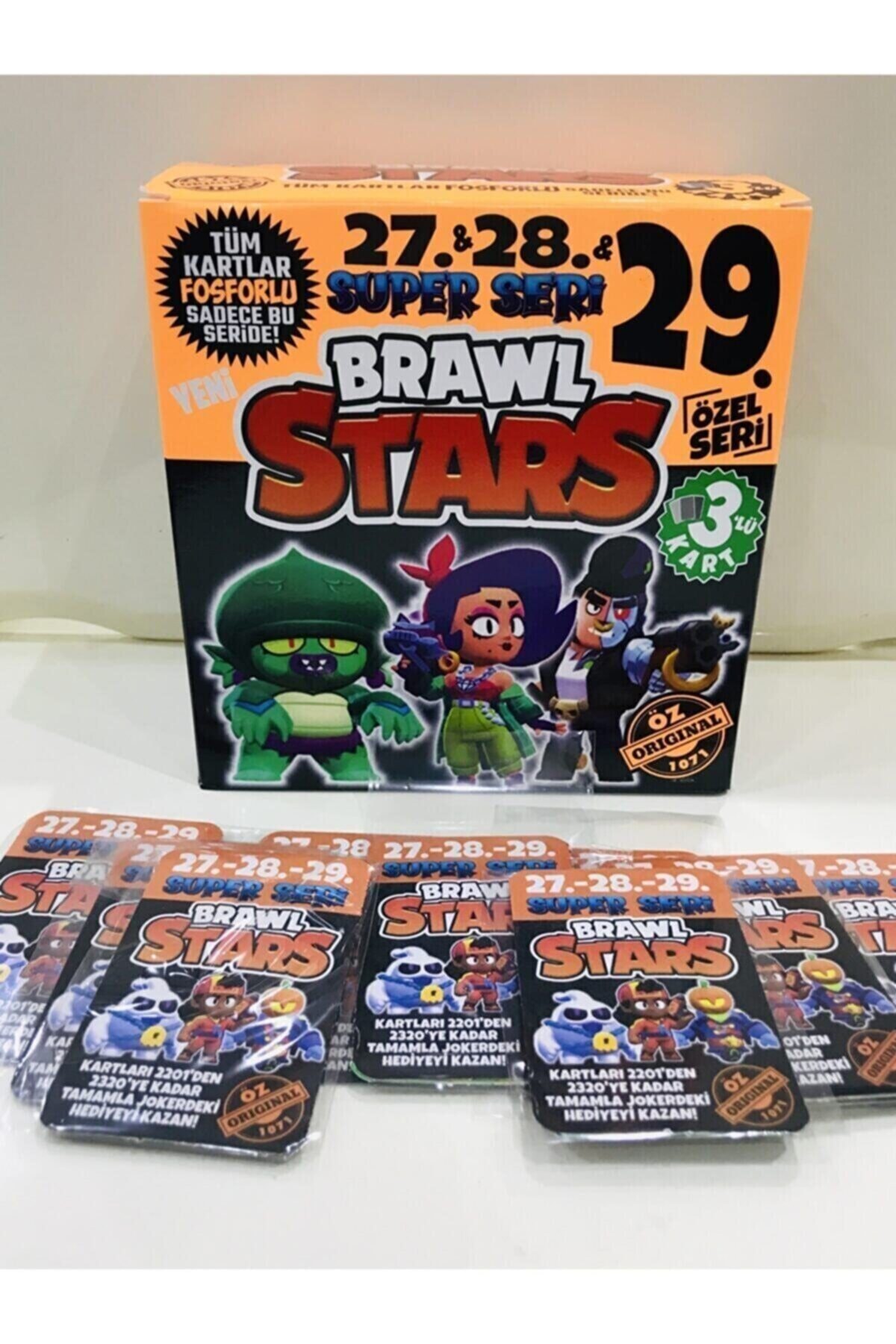 BRAWL STARS 27. Seri 28.seri 29. Seri Süper Seri Tüm Kartlar Fosforlu 150 Poşet 450 Kart