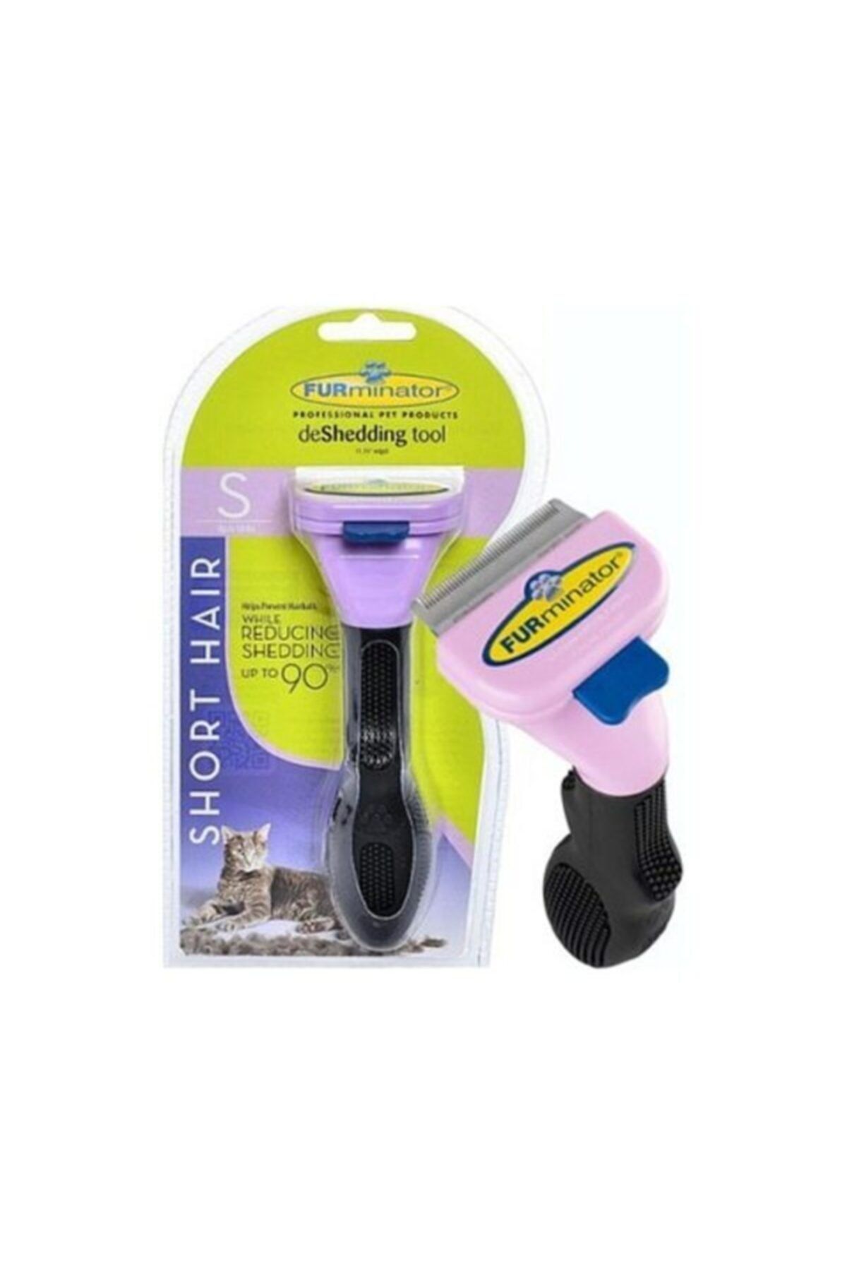 Atahan Pet Furminator Kısa Tüylü Kediler Için Tüy Toplama Tarağı Small