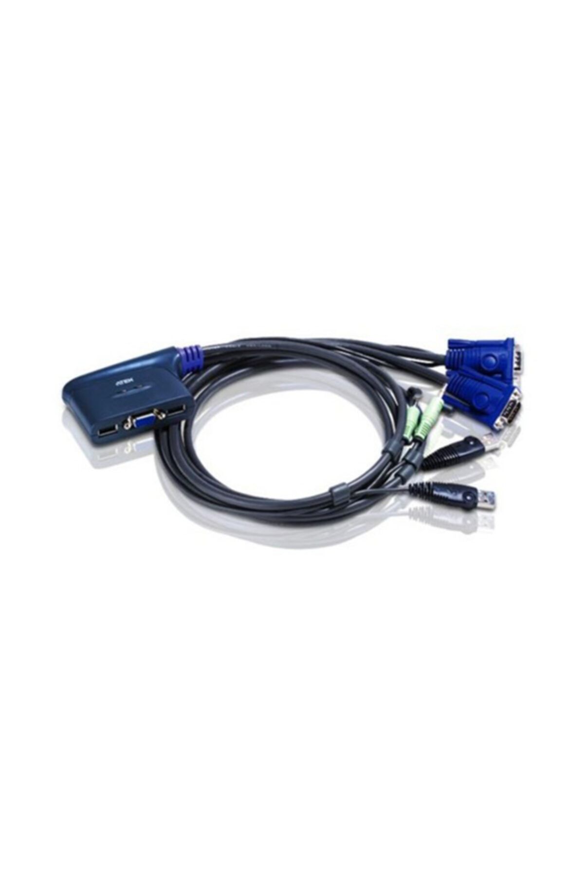 Aten Cs62us-a7 2-port Usb Vga/audıo Kablo Kvm Switch