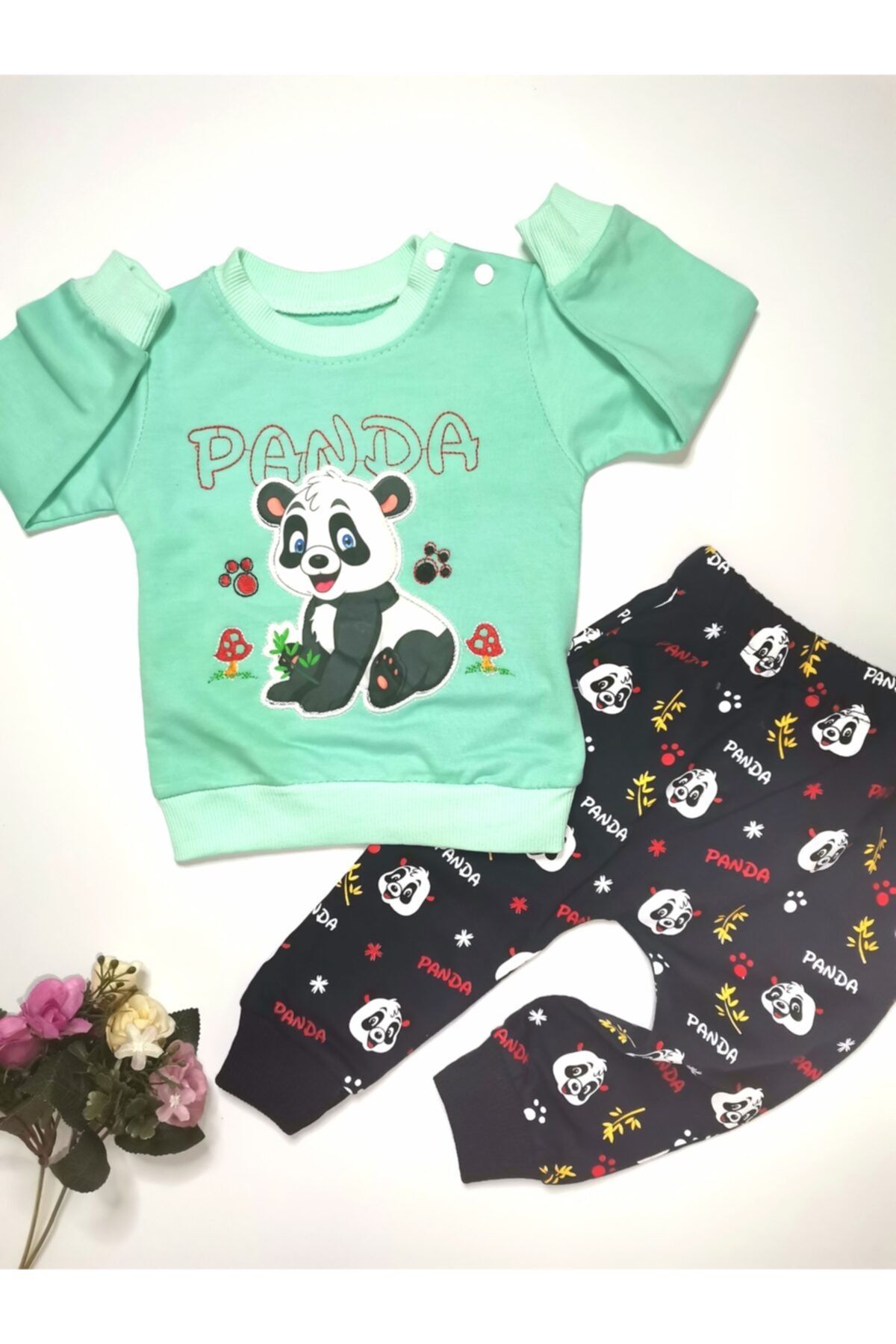 EZSE BUTİK Işıklı Panda Takım