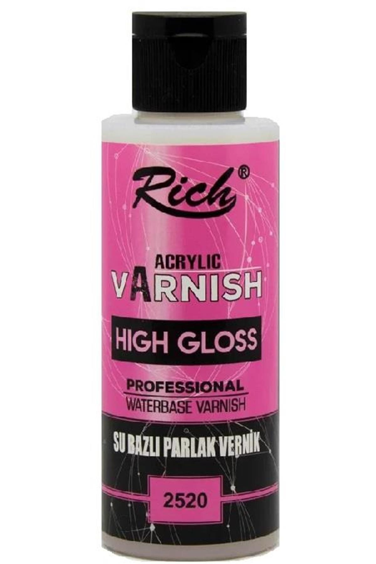 Rich : Hıgh Gloss Su Bazlı Vernik Parlak 2520 120 Cc