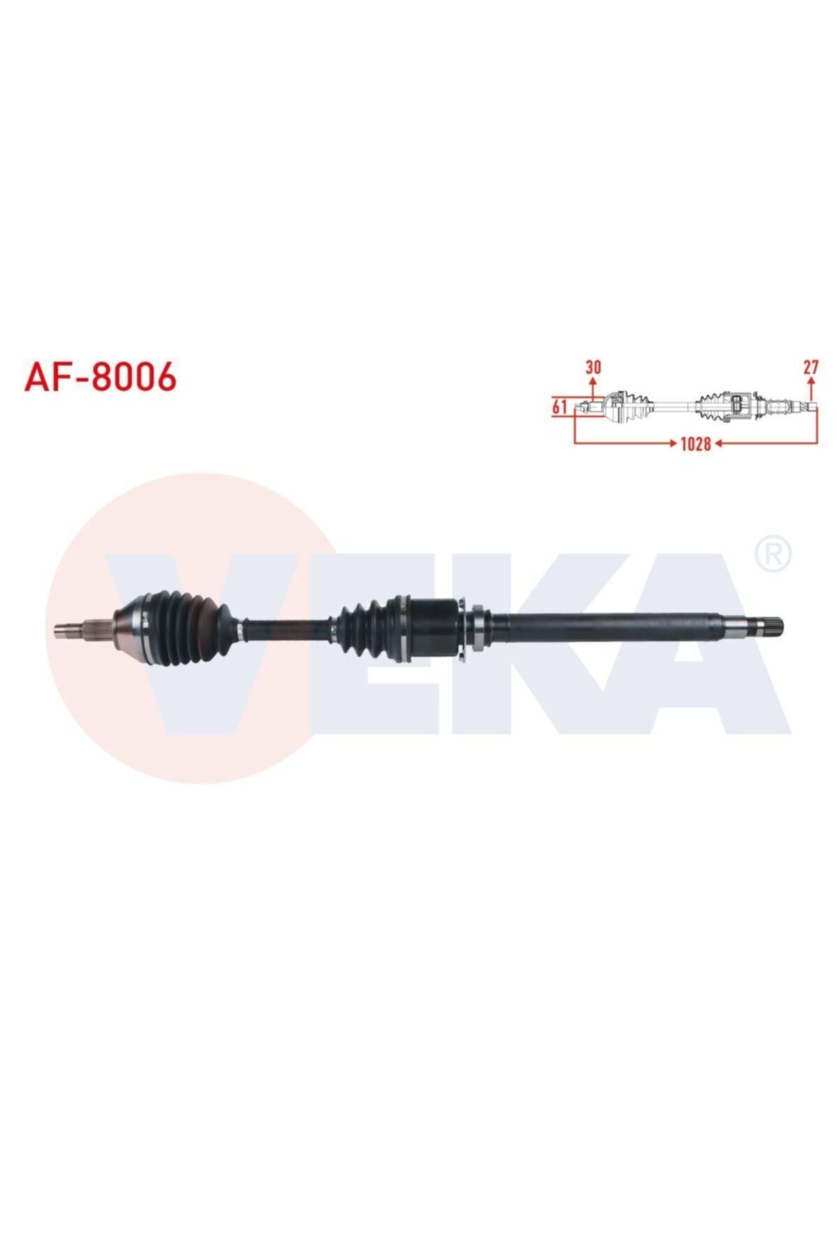 ünlü oto Komple Aks Sag On Uzunluk 1028mm Alfa Romeo 159 (939) 1.9 Jtdm - 1.9 Jts A-t 20