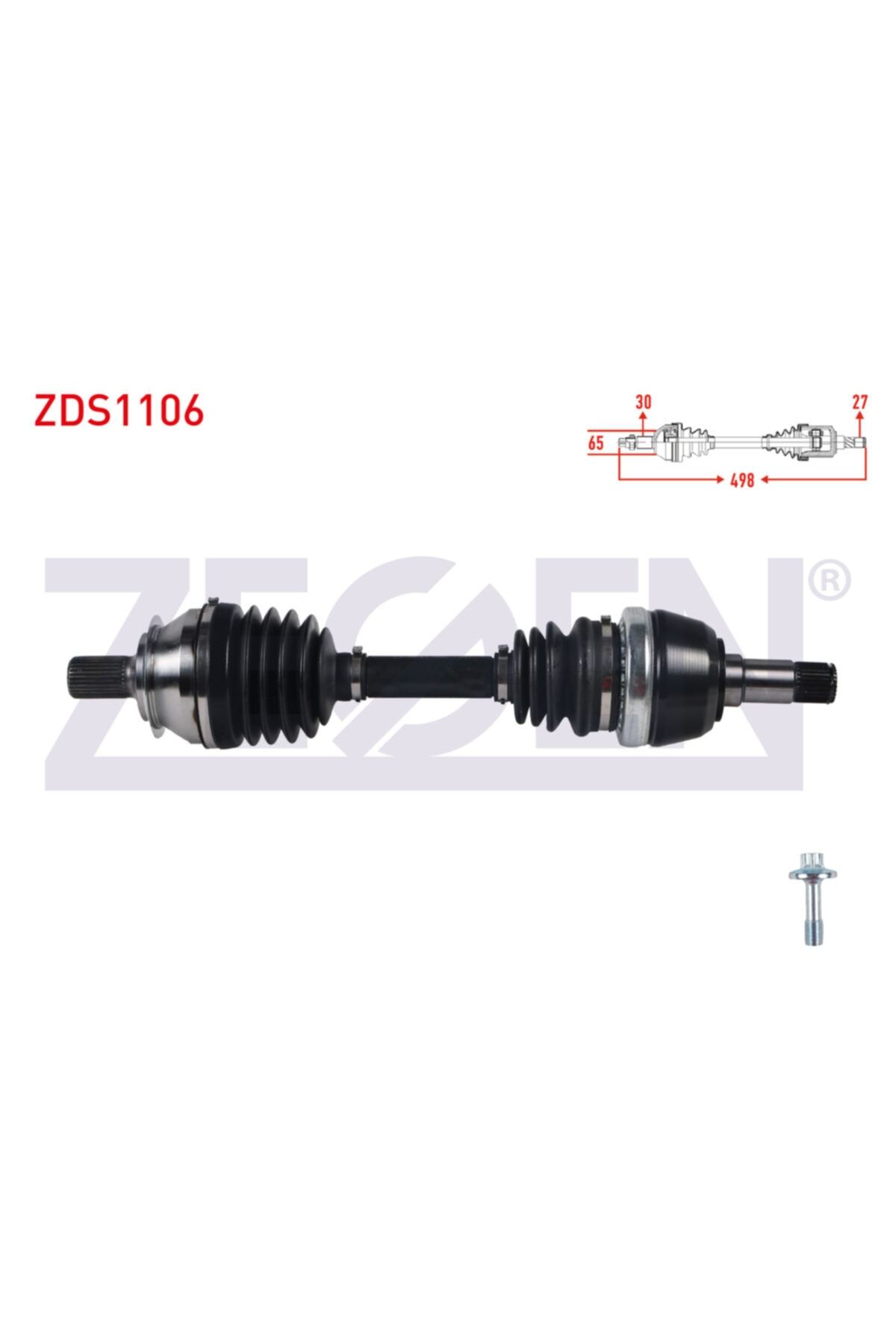 ünlü oto Komple Aks Sag On Mercedes A Serısı (w176) A 180 - A 200 Cdı Uzunluk 498mm 2012-