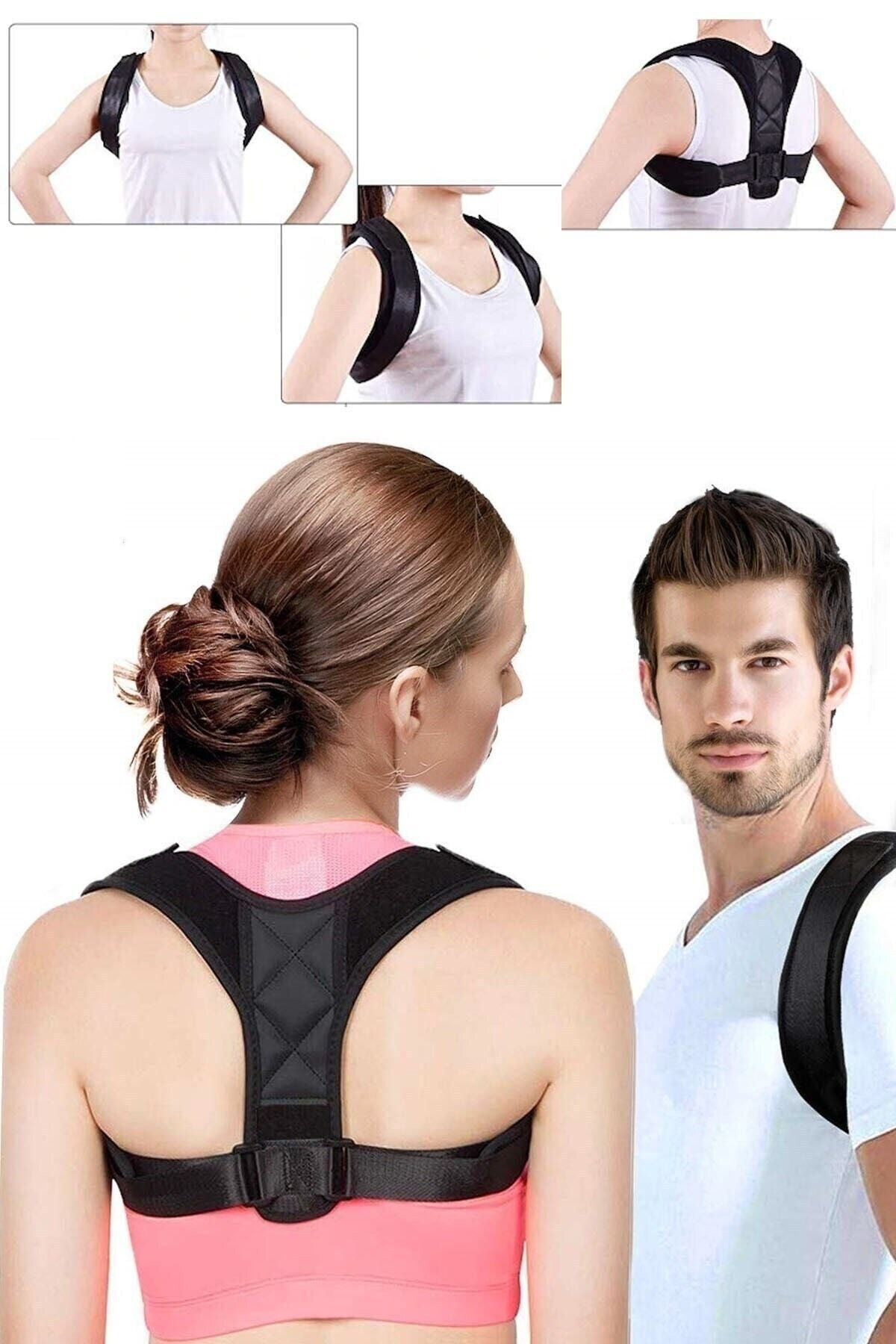 ulbay home collection Unisex Siyah Kamburluk Önleyici Dik Duruş Korsesi 17625