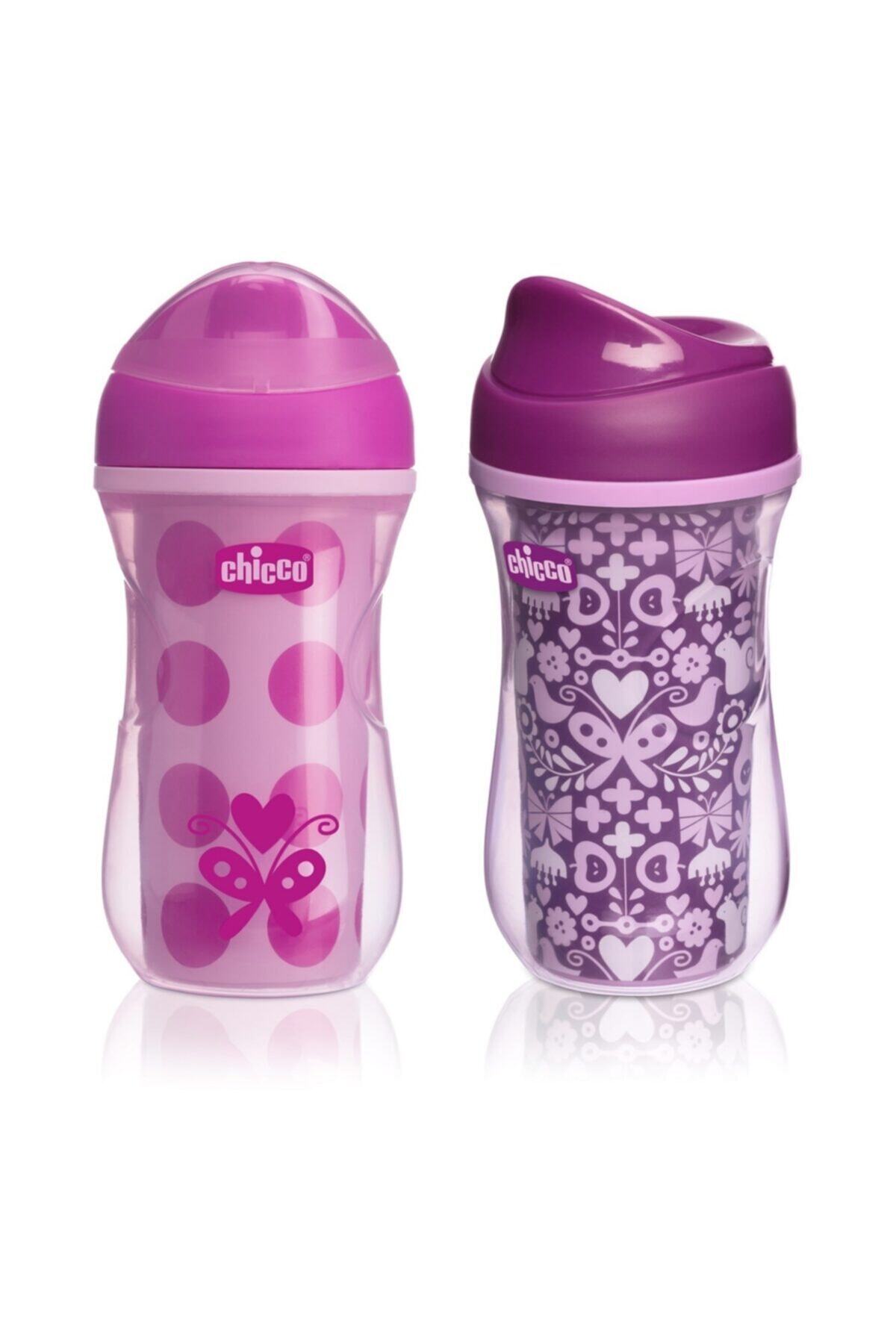 Chicco Pembe-mor Renkli Isı Yalıtımlı Aktif Bardak 14 Ay+