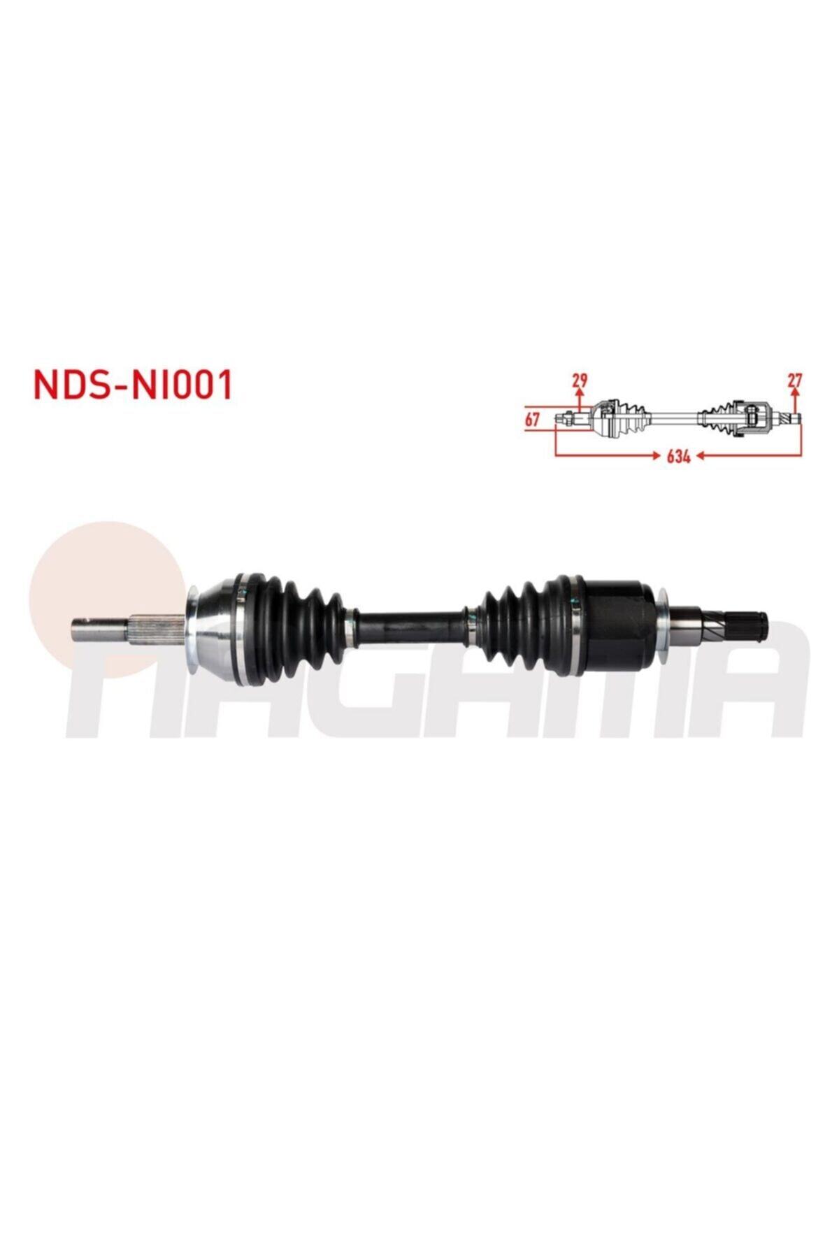 ÖZGÜÇYEDEK Komple Aks Sol-sag On Uzunluk 634mm Nıssan Navara (d40) 2.5 Dcı 4x4 M-t 2005-201